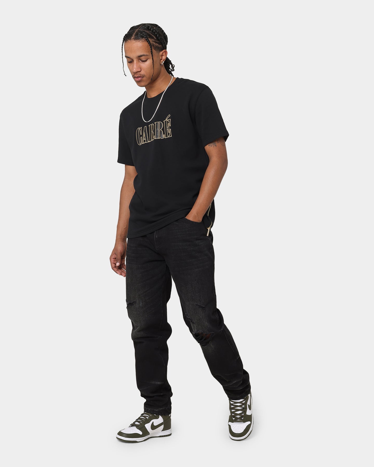 Carr√© Statement Mountain Droptail T-Shirt Black