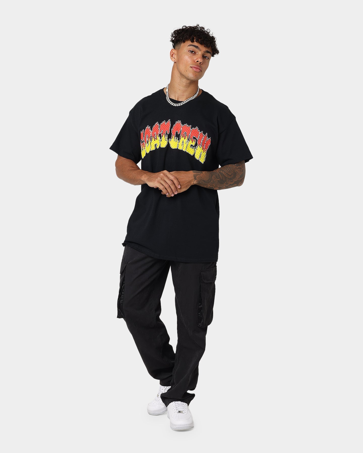 Goat Crew Hot Spike T-Shirt Black/Red/Yellow