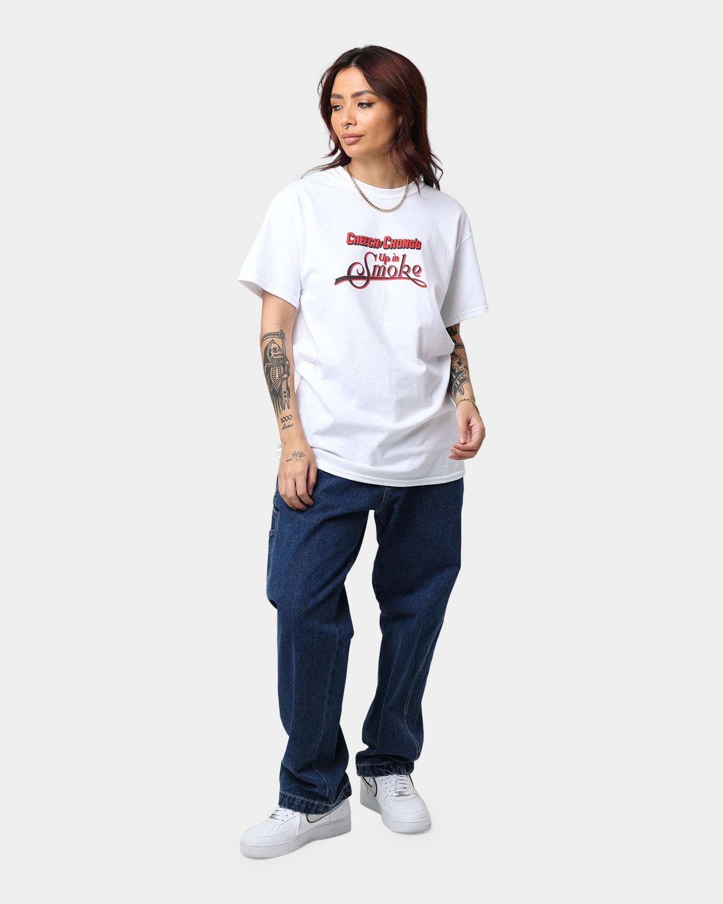 American Thrift X 420 Up In Smoke T-Shirt White Style001