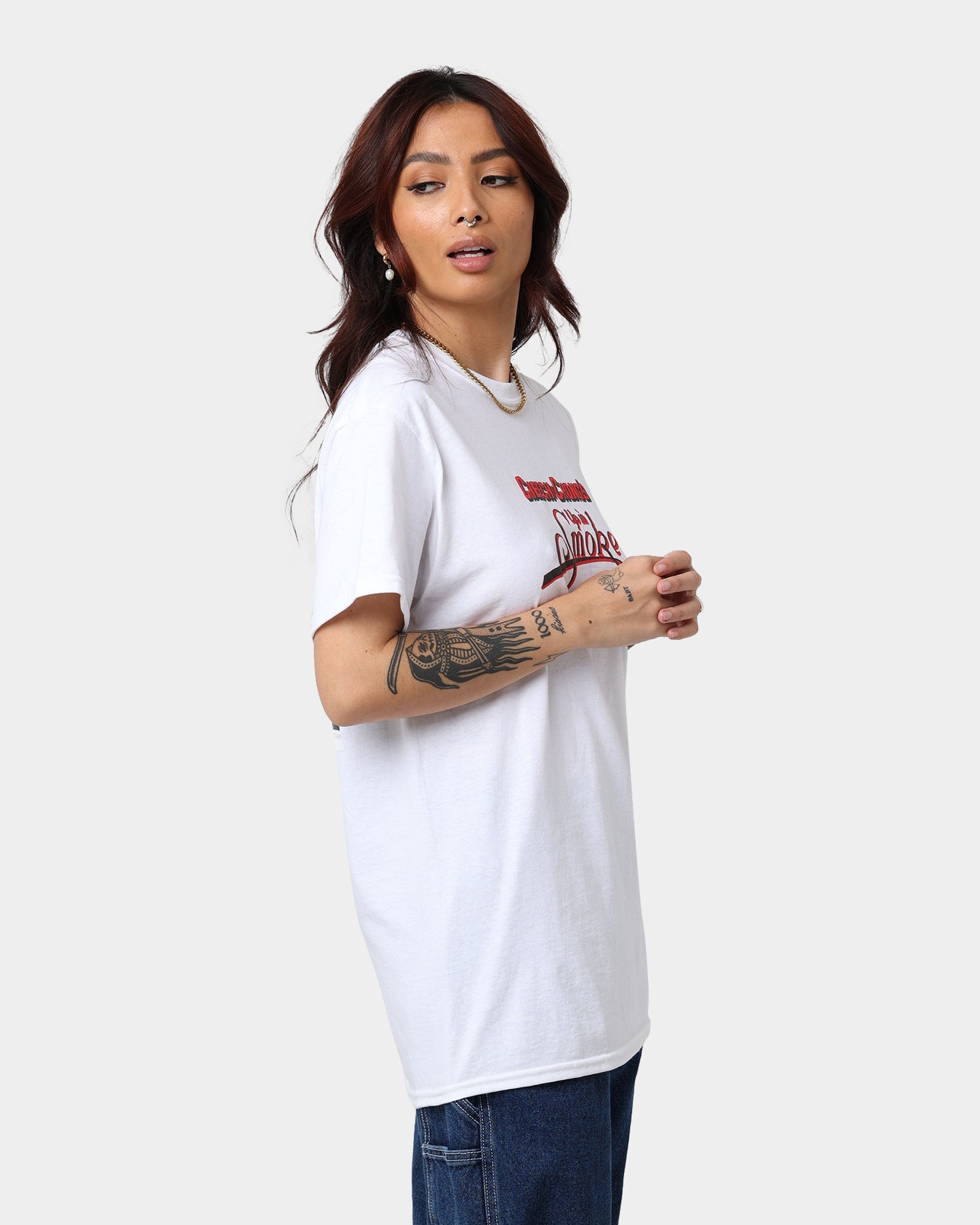 American Thrift X 420 Up In Smoke T-Shirt White Style001