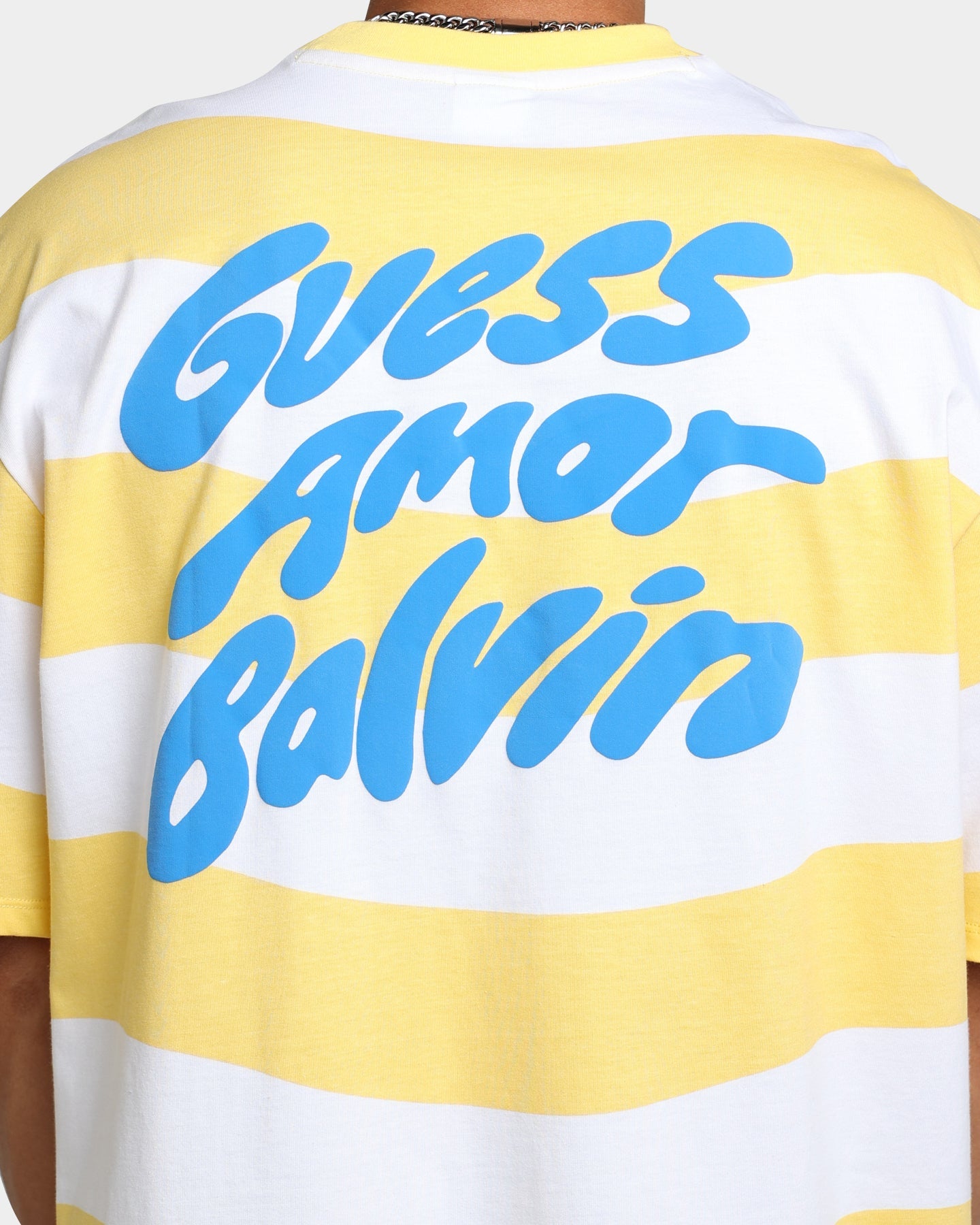 Guess Originals GUESS Originals X J Balvin Wavy T-Shirt Yellow Sunspots