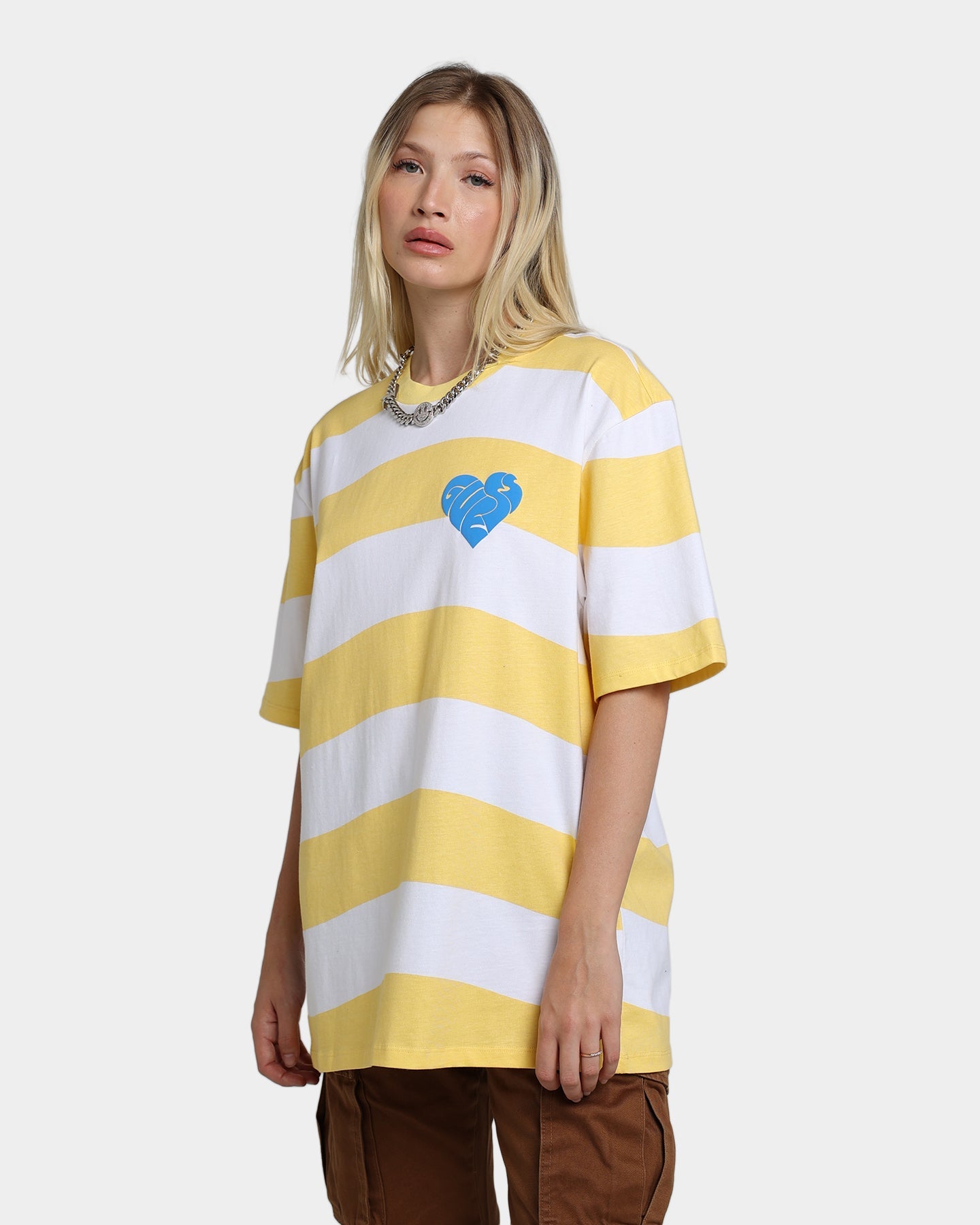Guess Originals GUESS Originals X J Balvin Wavy T-Shirt Yellow Sunspots Style001