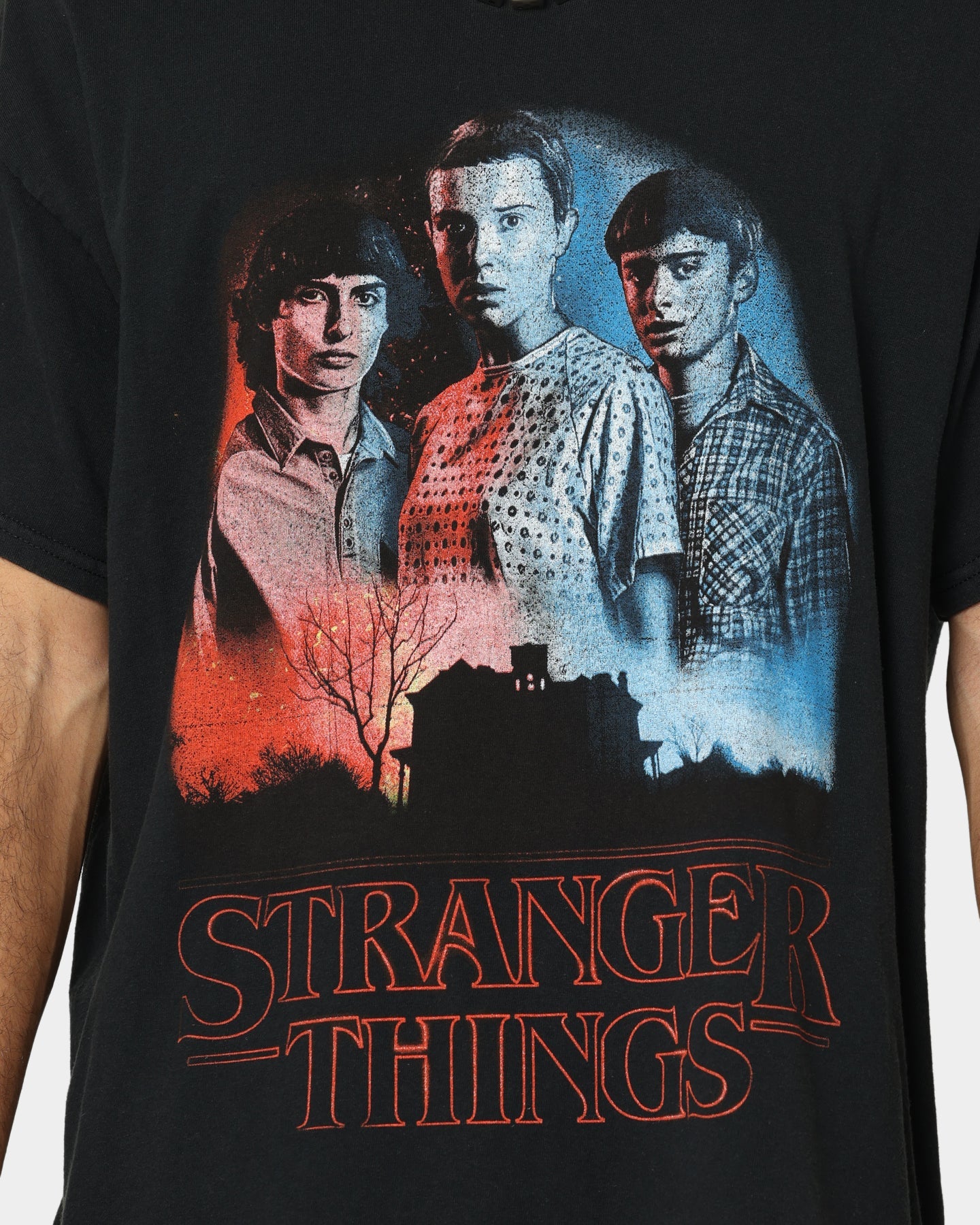 Goat Crew X Stranger Things Beginning Vintage T-Shirt Washed Black