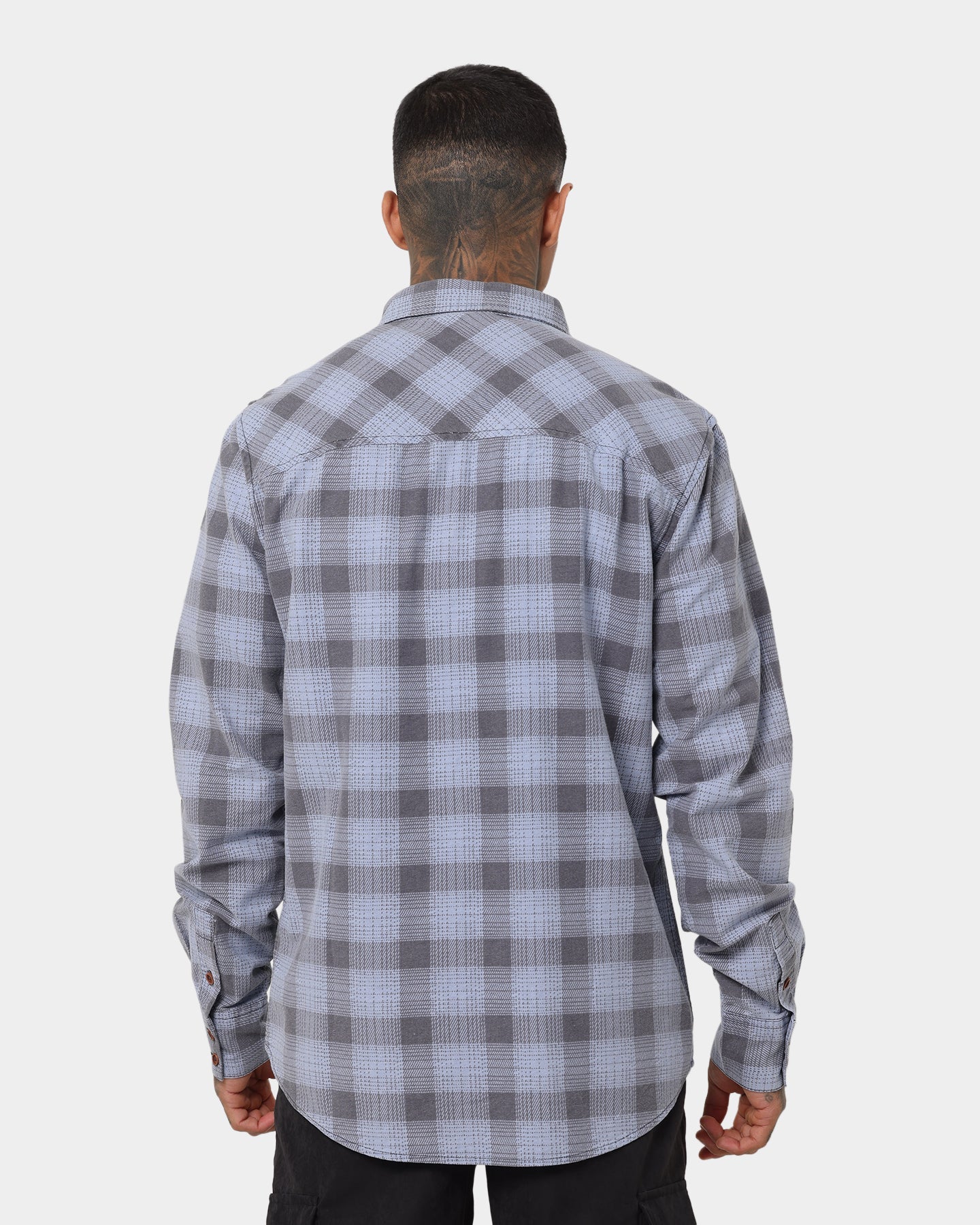 Nena and Pasadena Charge Casual Shirt Blue/Grey Check