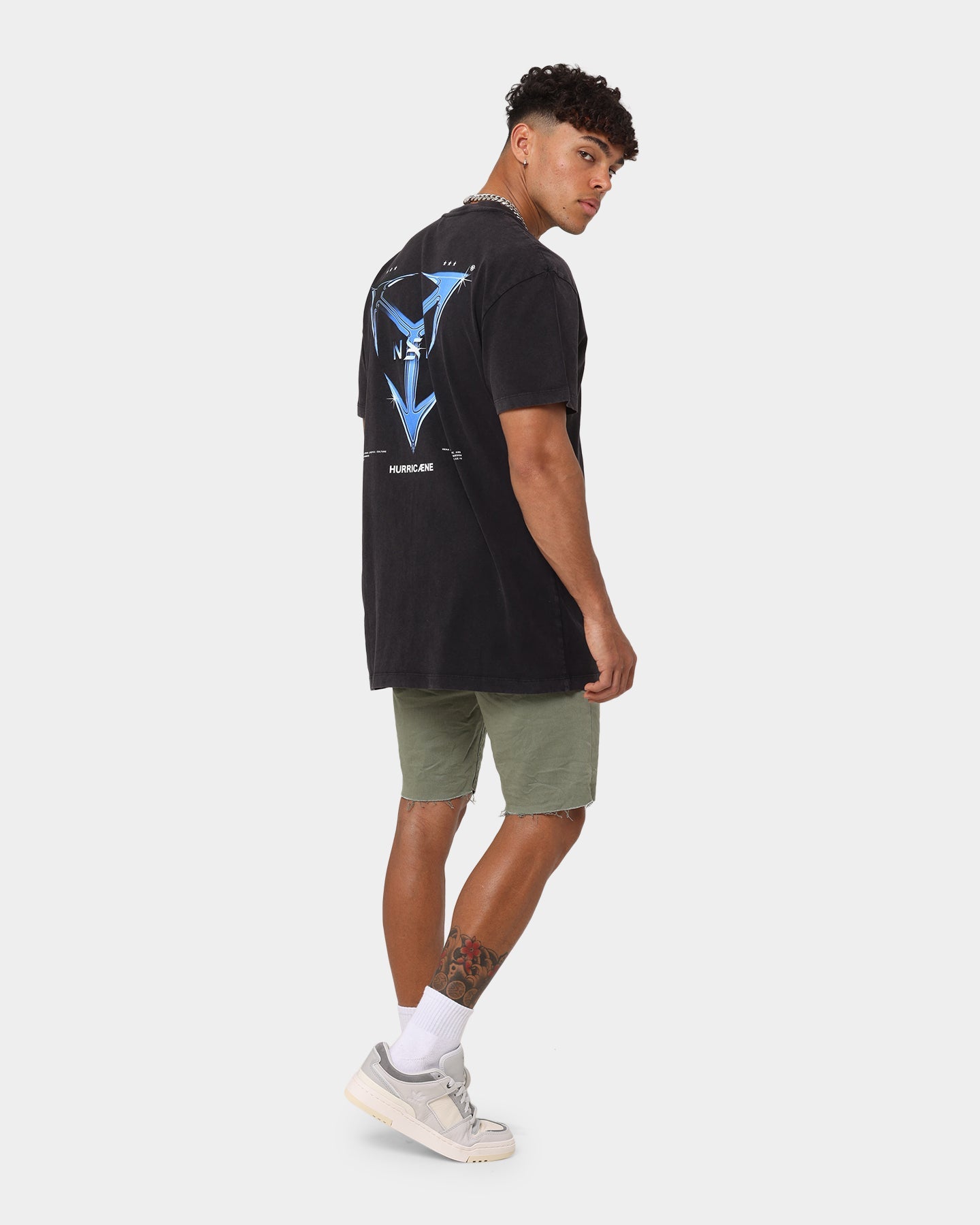 Nena and Pasadena Spaceboy Relaxed T-Shirt Pigment Black