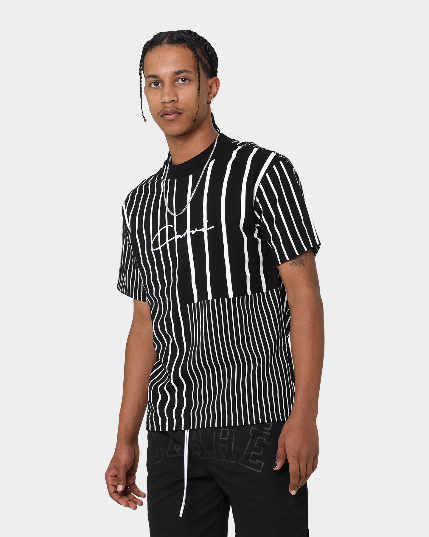 Carr√© Triple Stripe T-Shirt Black/White