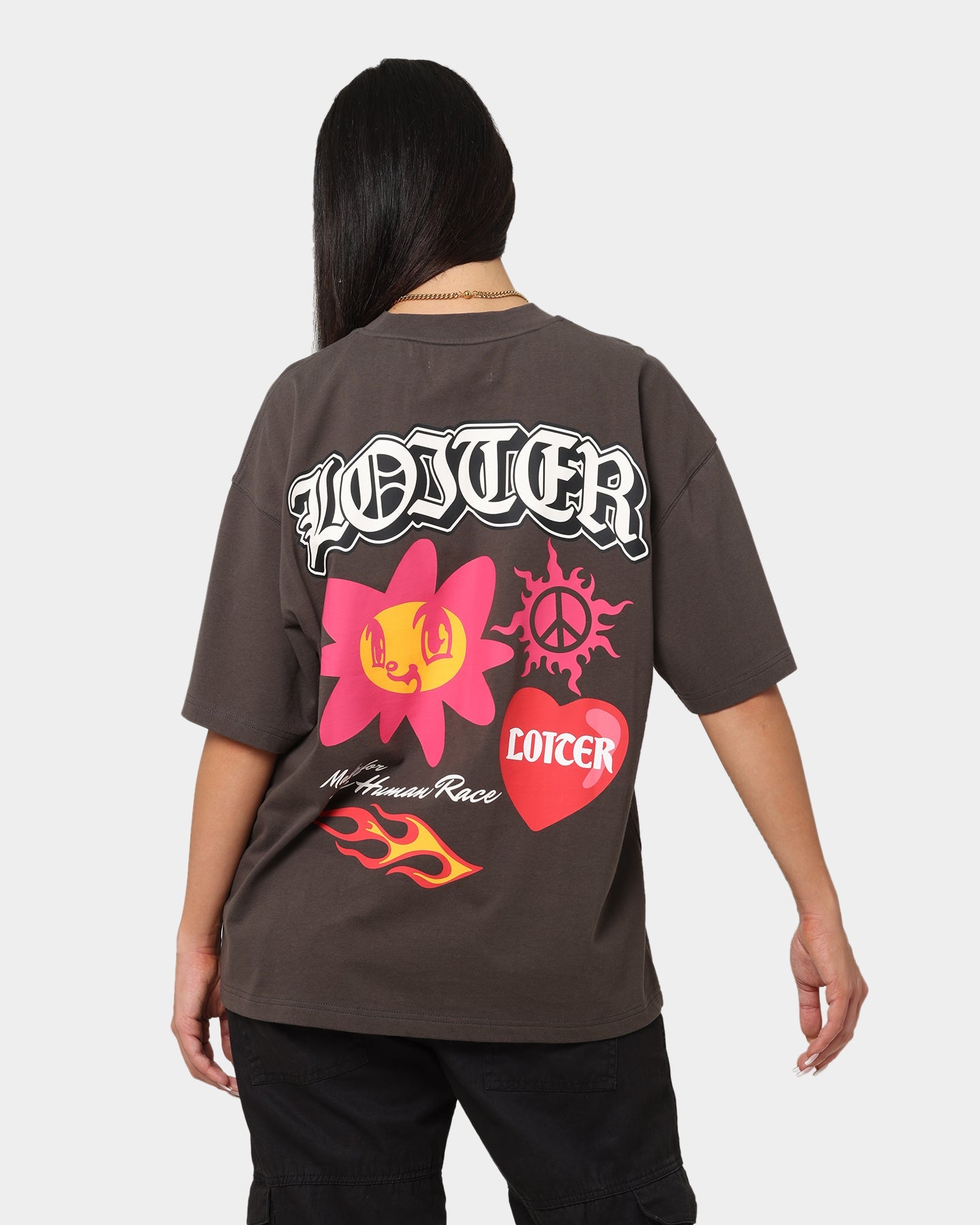 Loiter Euphoria T-Shirt Charcoal Style001