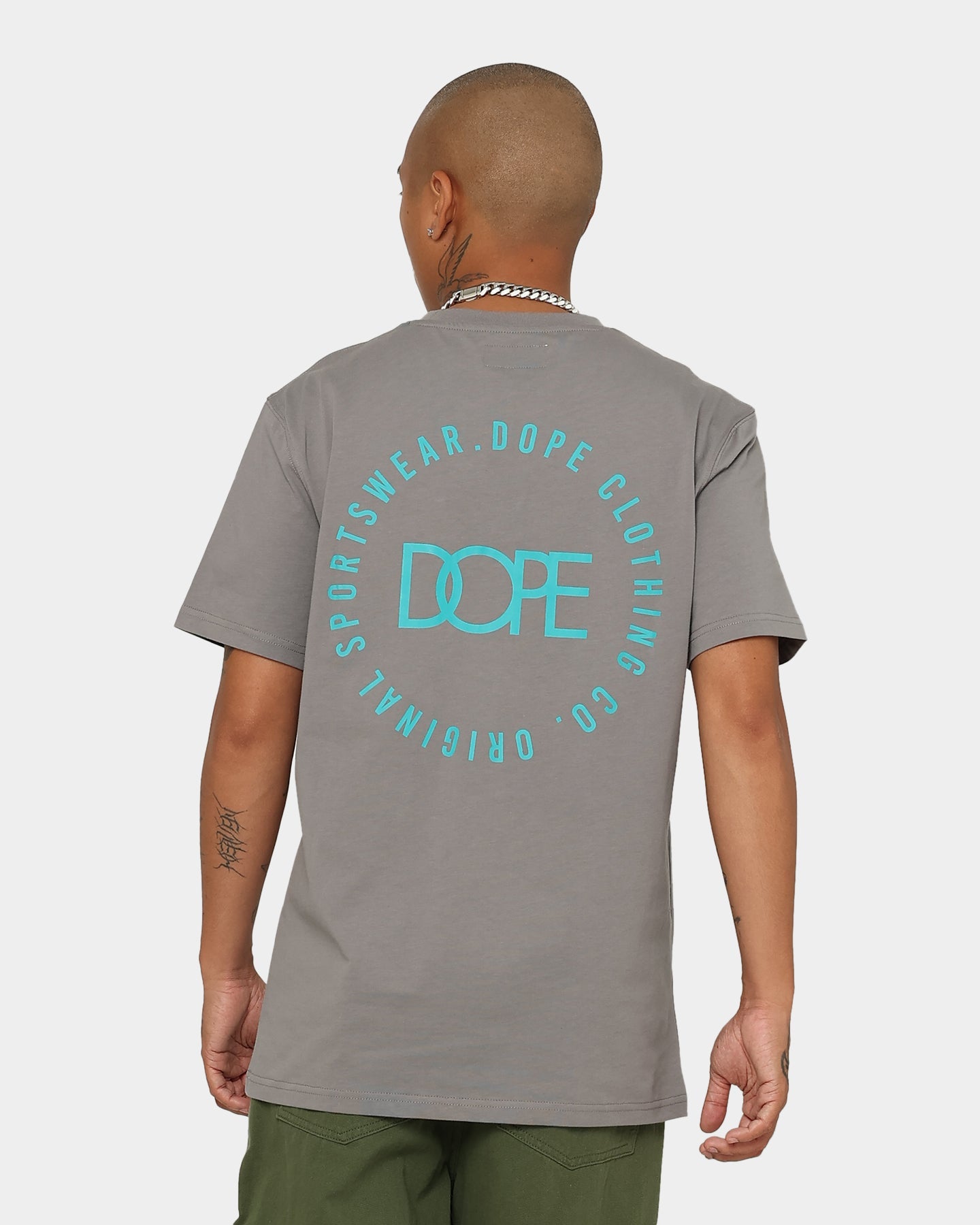 DOPE Team Originals T-Shirt Charcoal/Teal