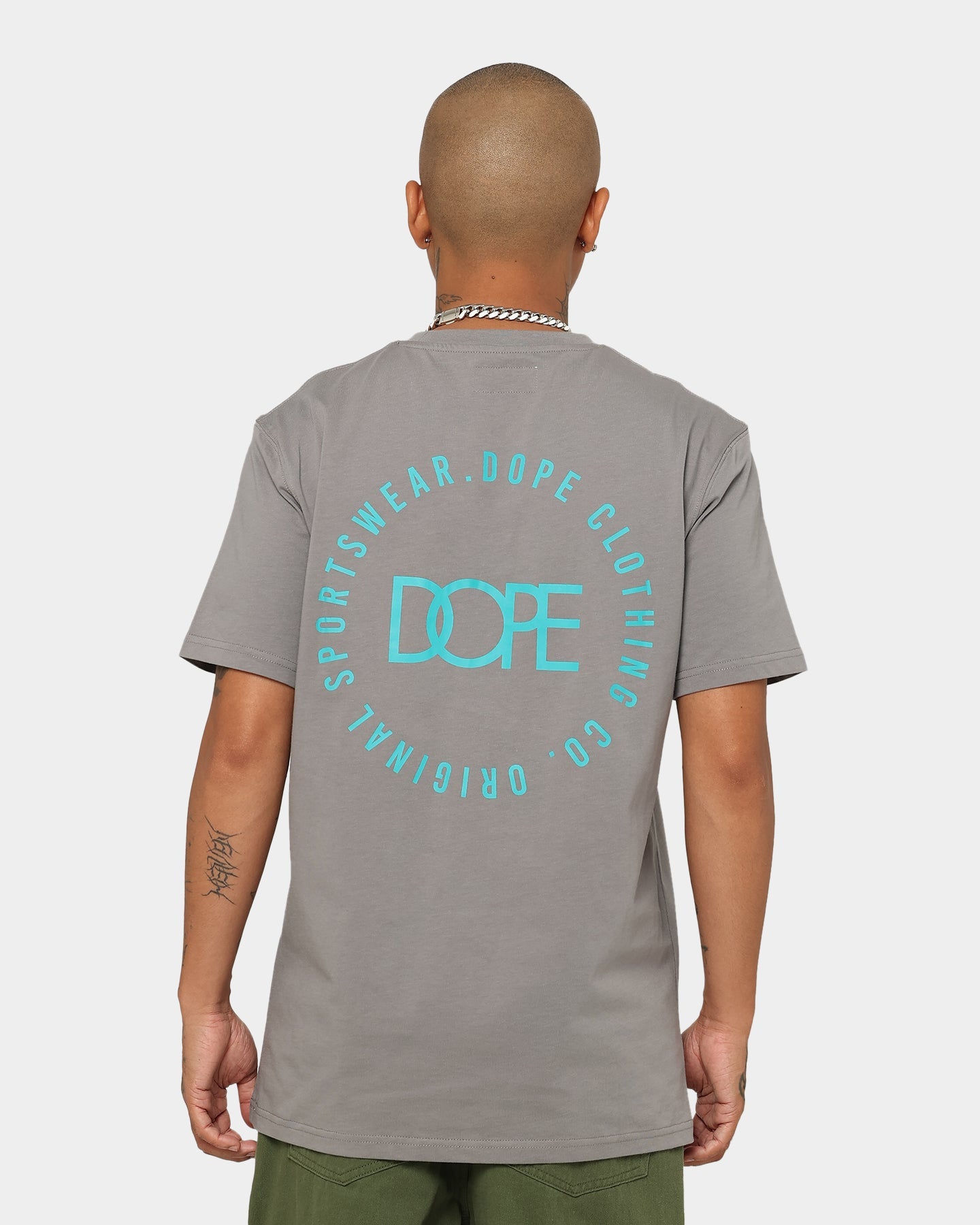 DOPE Team Originals T-Shirt Charcoal/Teal