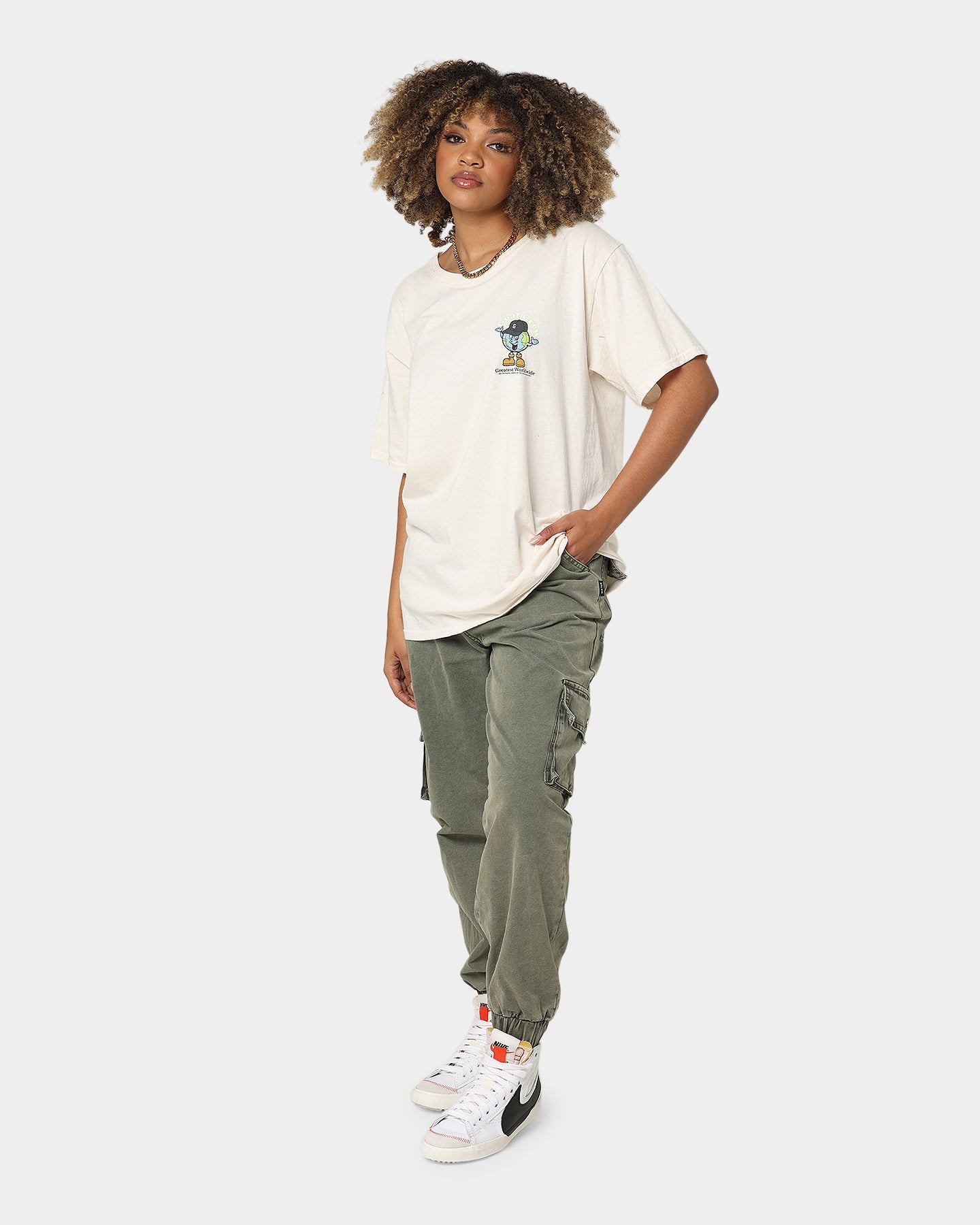 Goat Crew Greatest Worldwide T-Shirt Off White Style001
