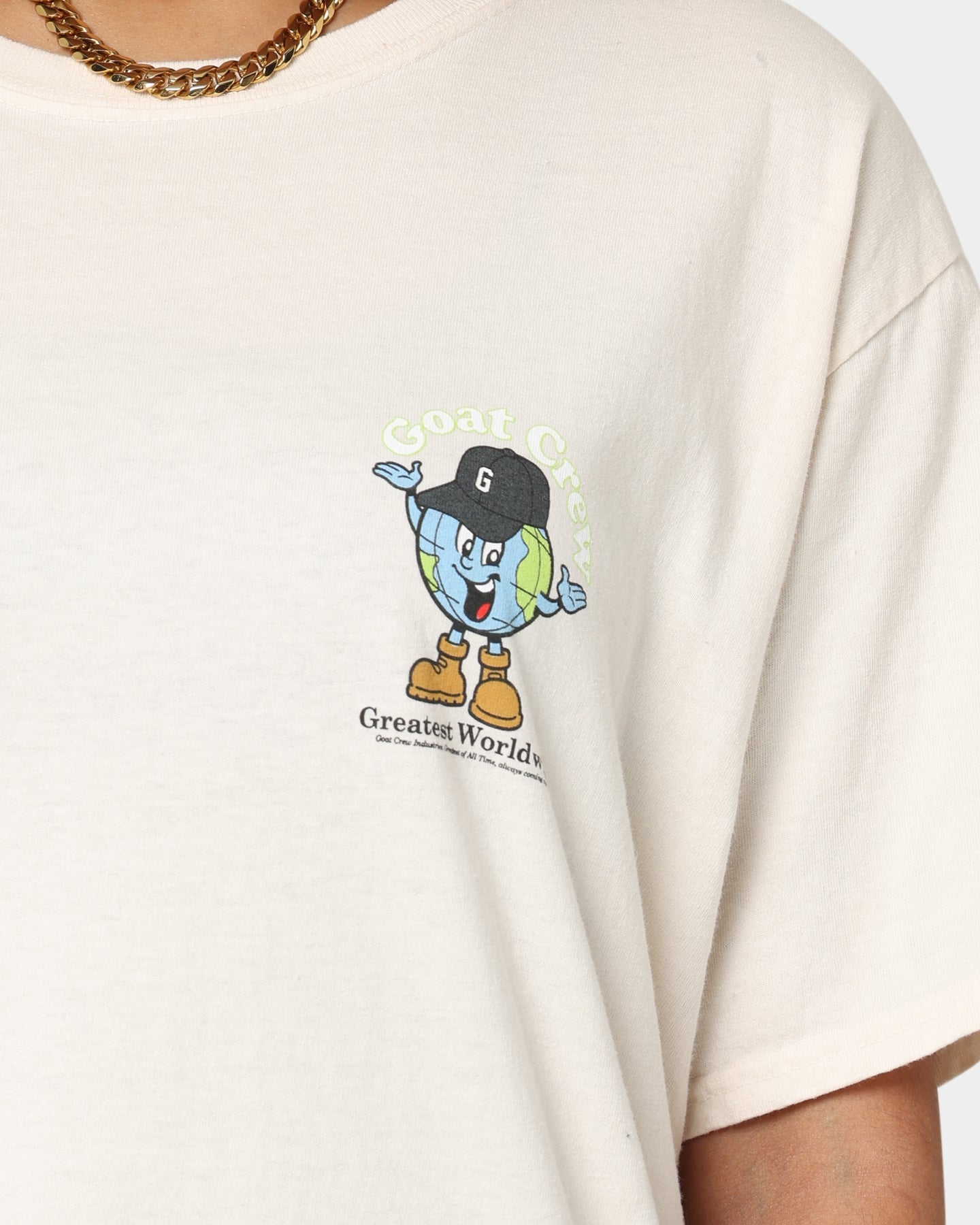 Goat Crew Greatest Worldwide T-Shirt Off White Style001