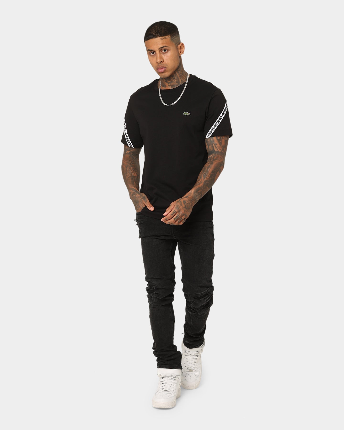 Lacoste Active Tape T-Shirt Black