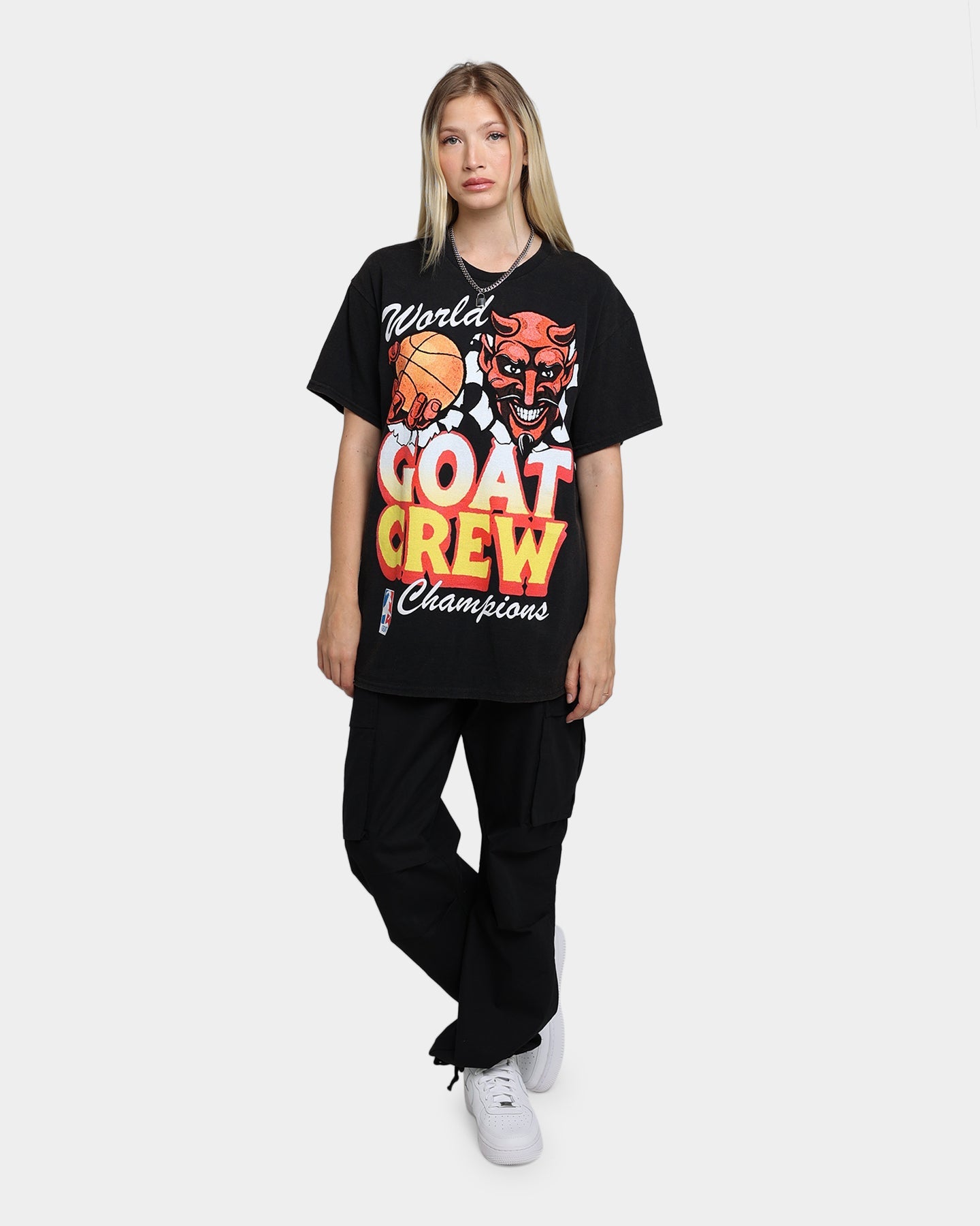Goat Crew Goat Crew World Champs Vintage T-Shirt Washed Black Style001