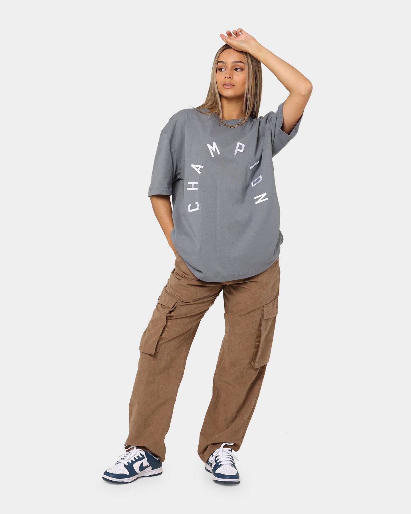 Champion Heritage Arch Logo T-Shirt Calico Grey Style001