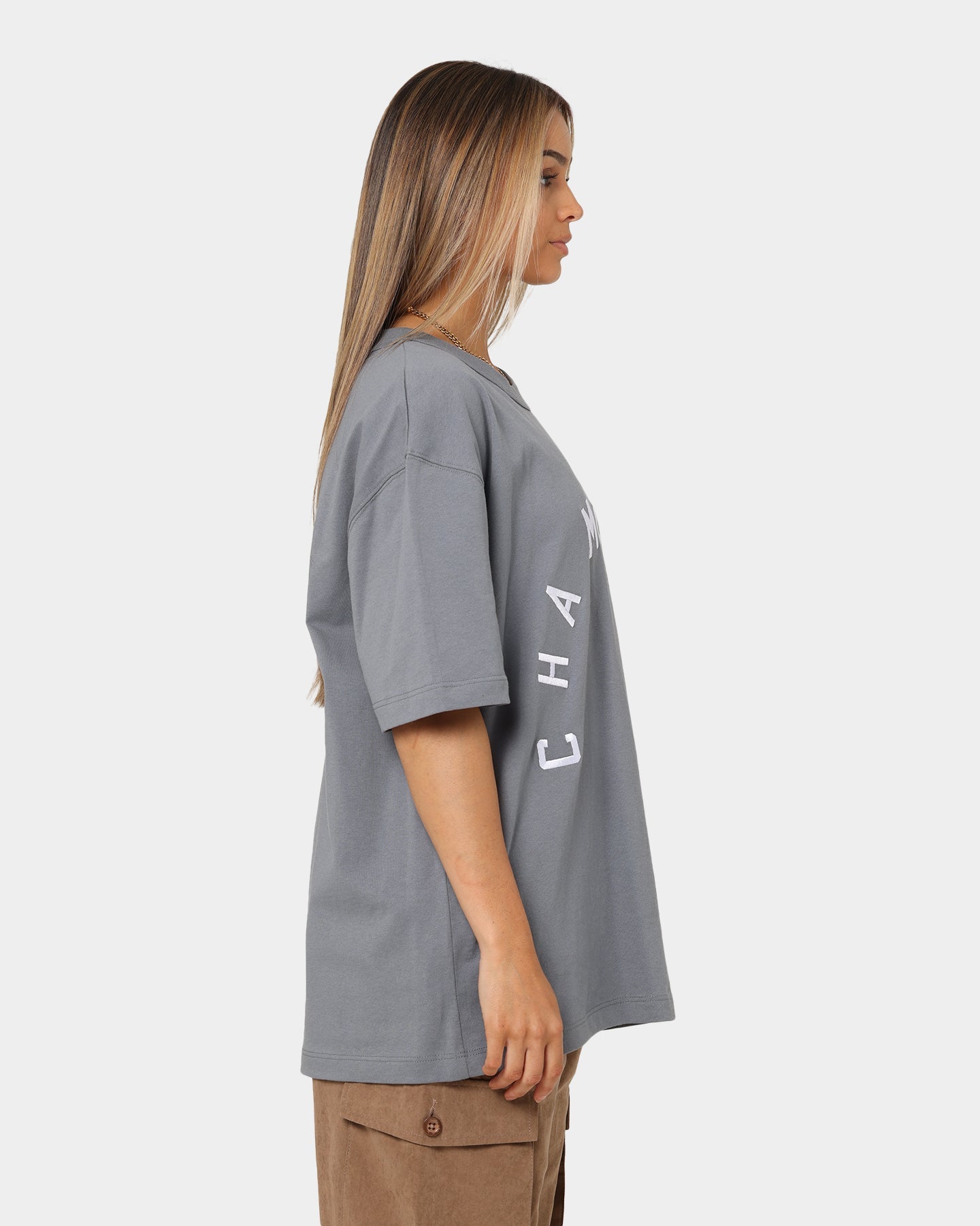 Champion Heritage Arch Logo T-Shirt Calico Grey Style001