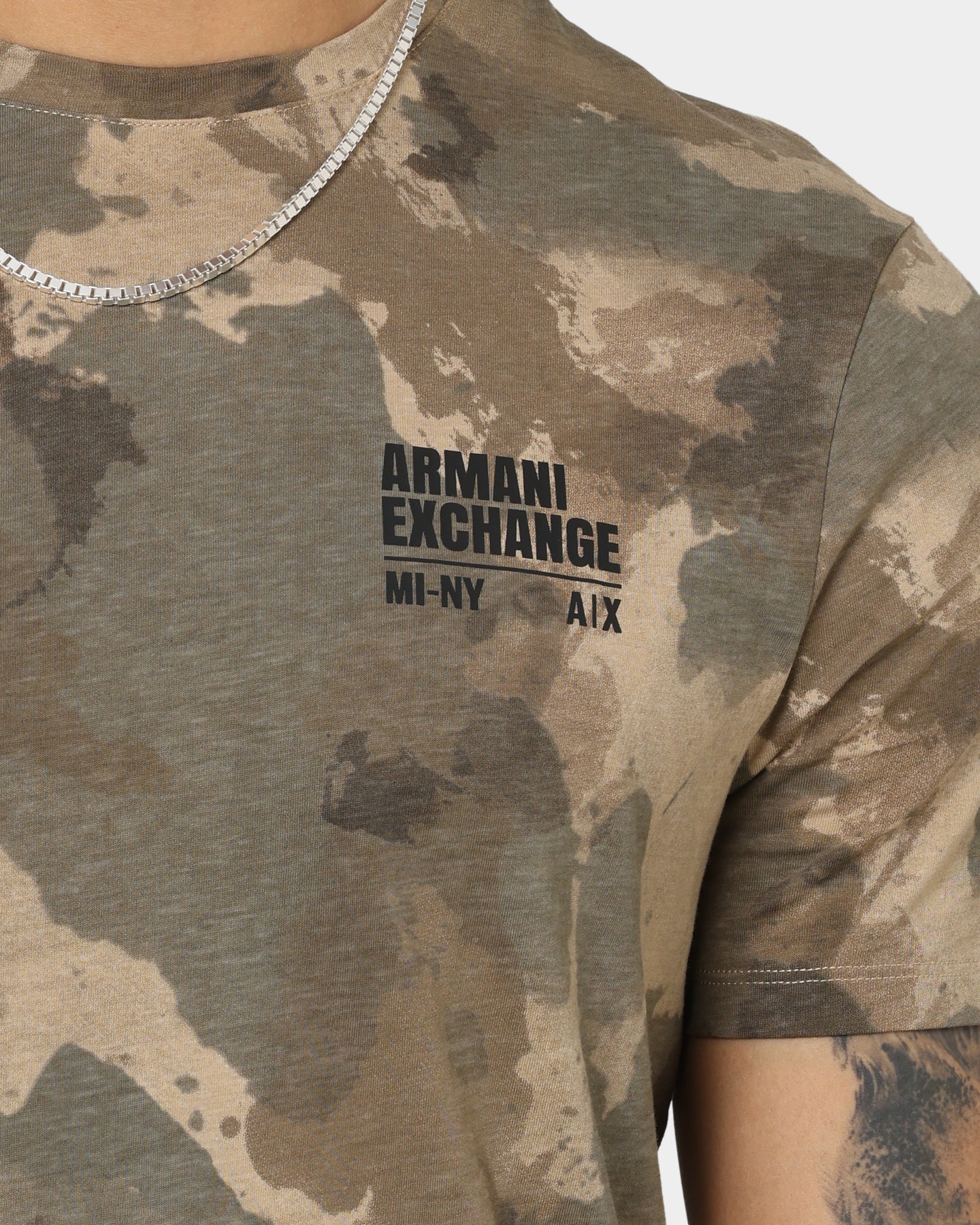 Armani Exchange Camo T-Shirt Desert Camou Ao