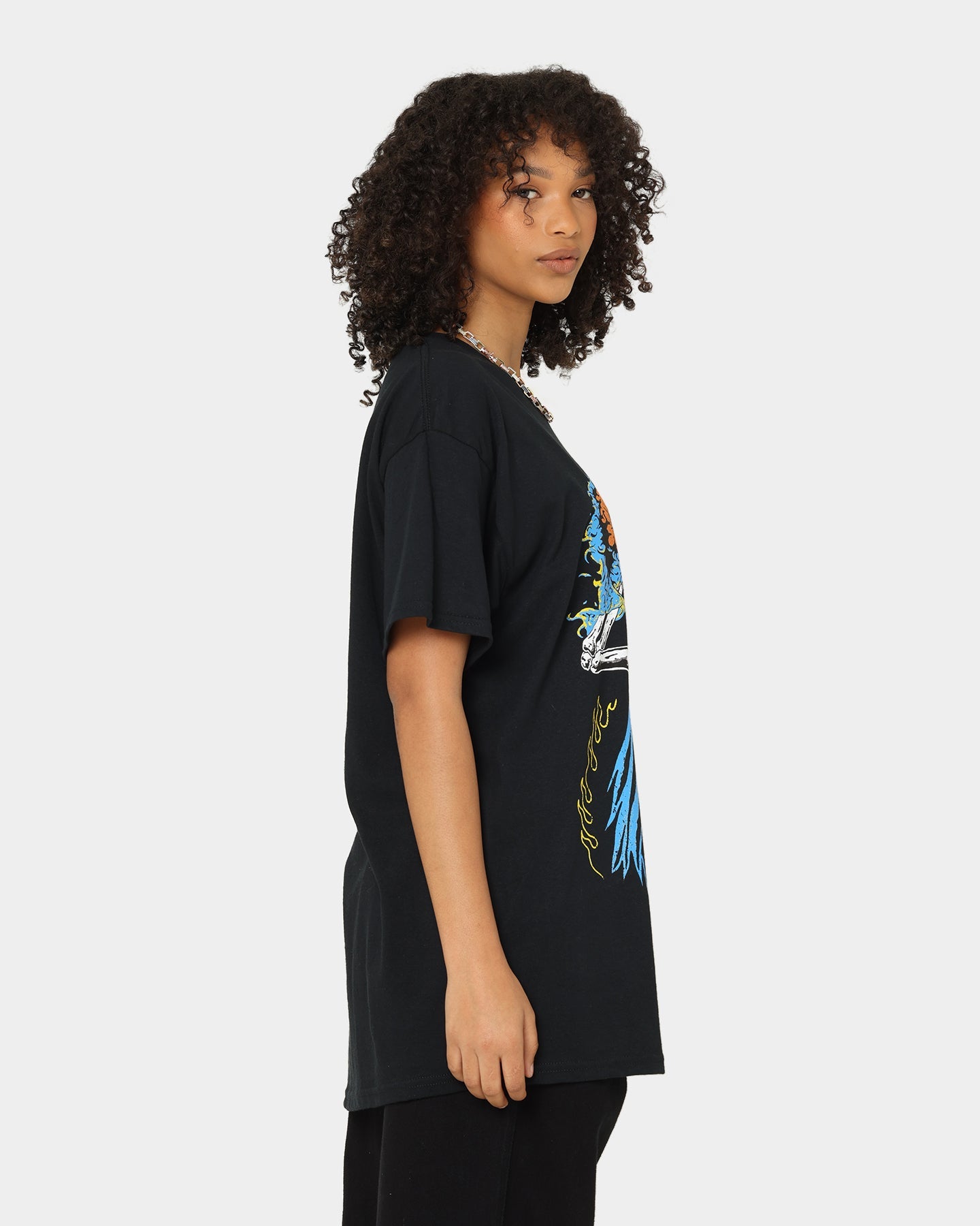 Goat Crew Playoff Skeleton T-Shirt Black/Blue Style001
