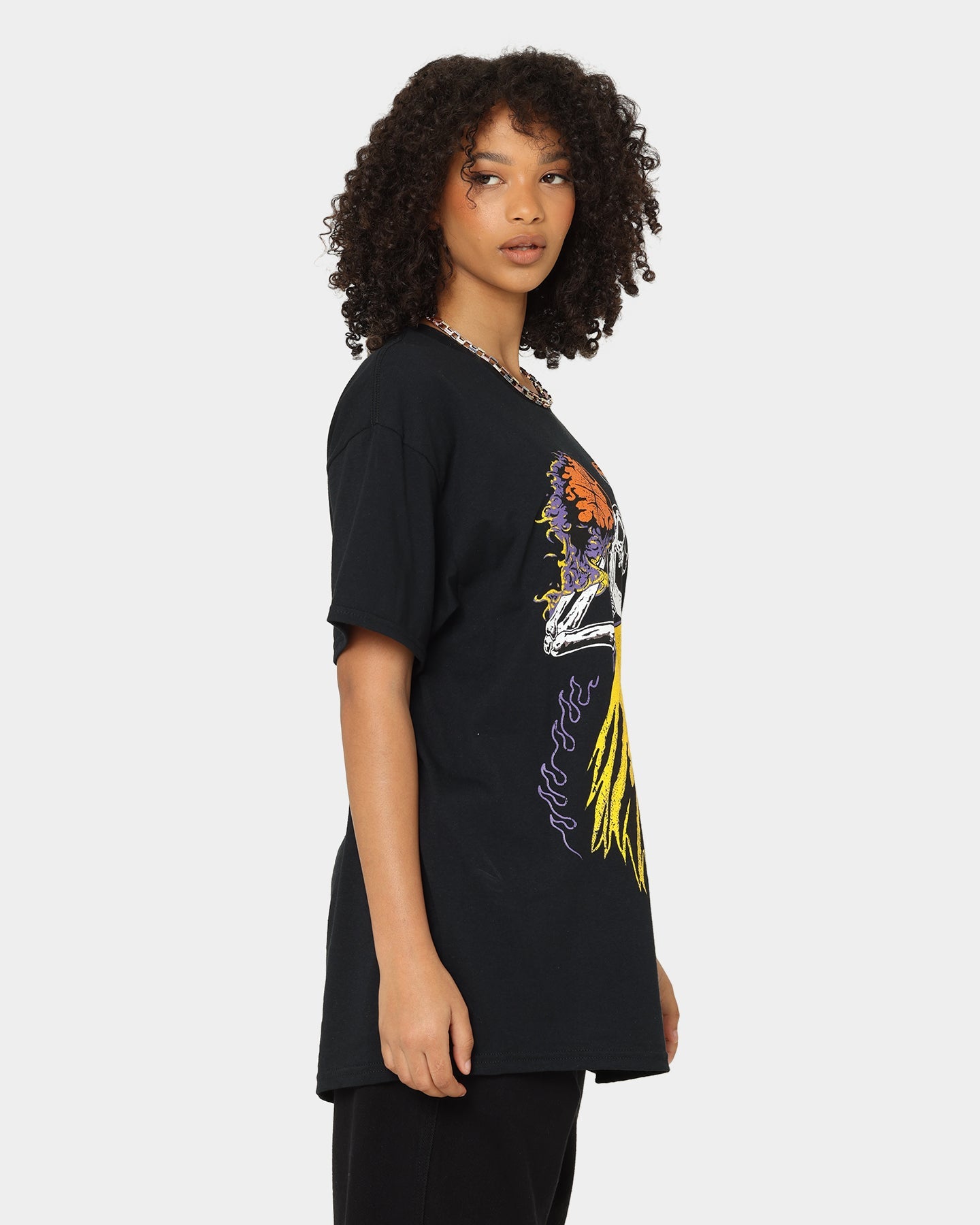 Goat Crew Playoff Skeleton T-Shirt Black/Yellow Style001