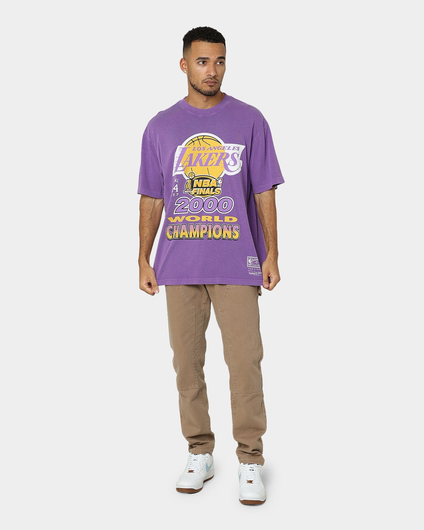 Mitchell & Ness Los Angeles Lakers 2000s World Champions T-Shirt Purple
