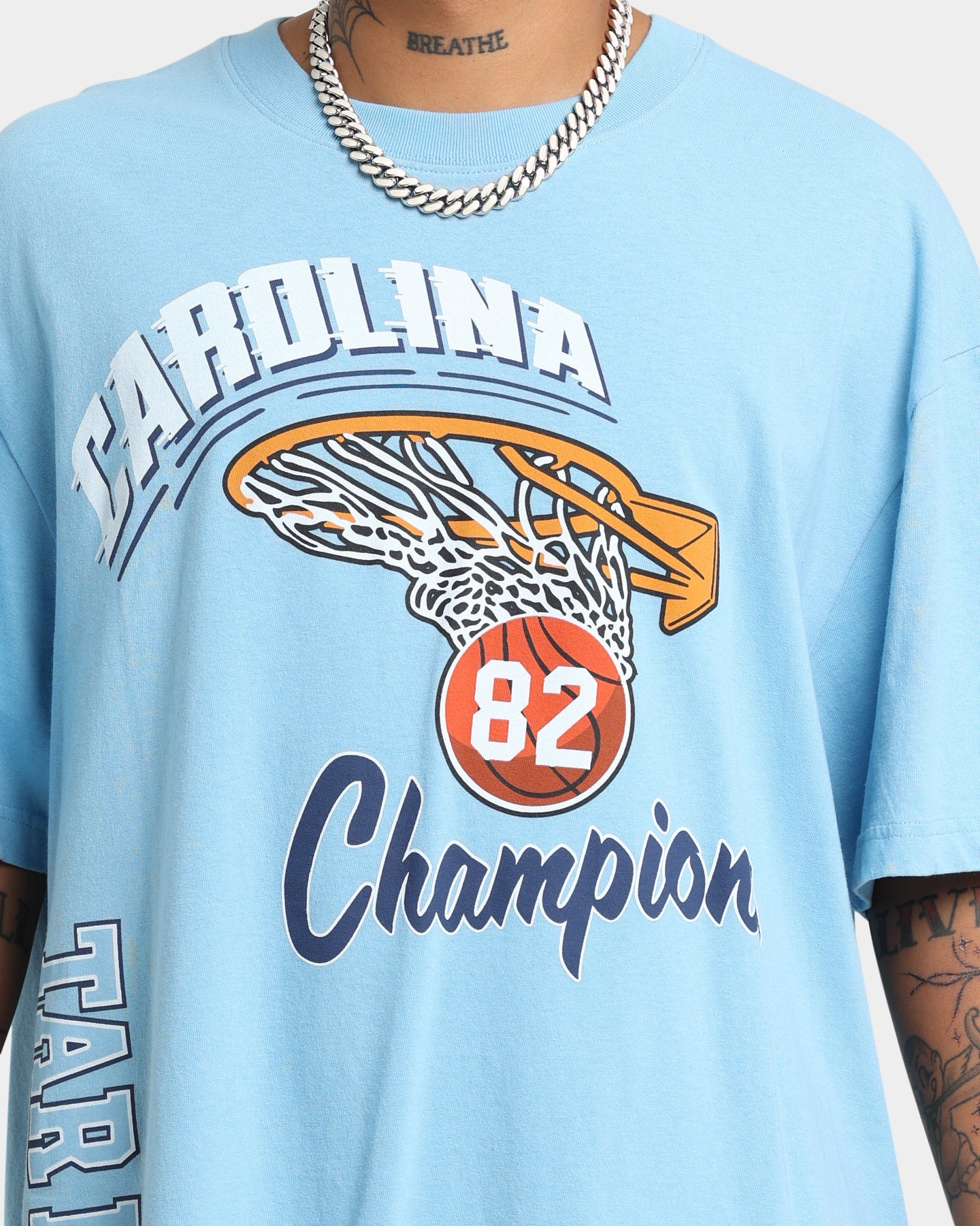 Mitchell & Ness UNC Tar Heels Simply The Best T-Shirt UNC Blue