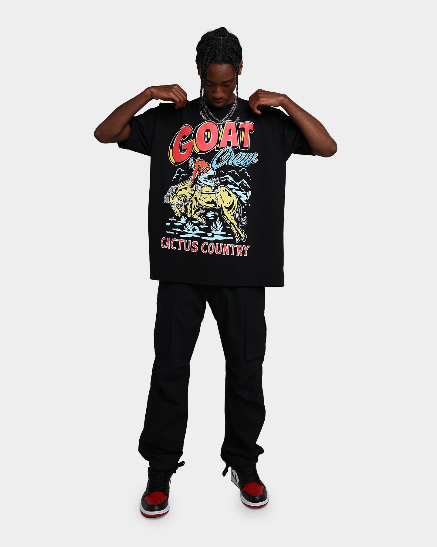 Goat Crew Cactus Country T-Shirt Black