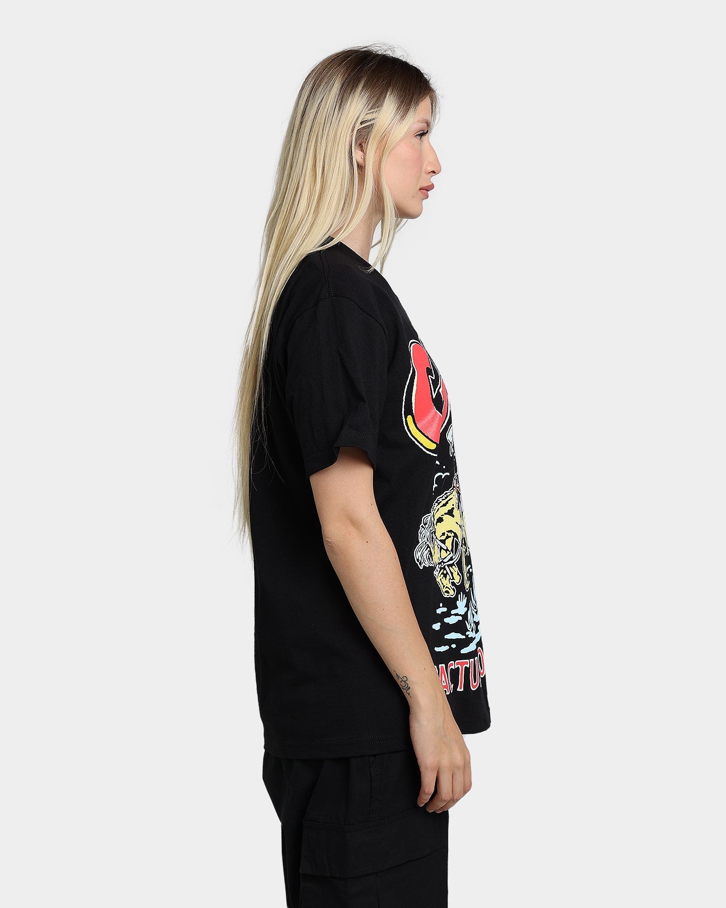 Goat Crew Cactus Country T-Shirt Black Style001