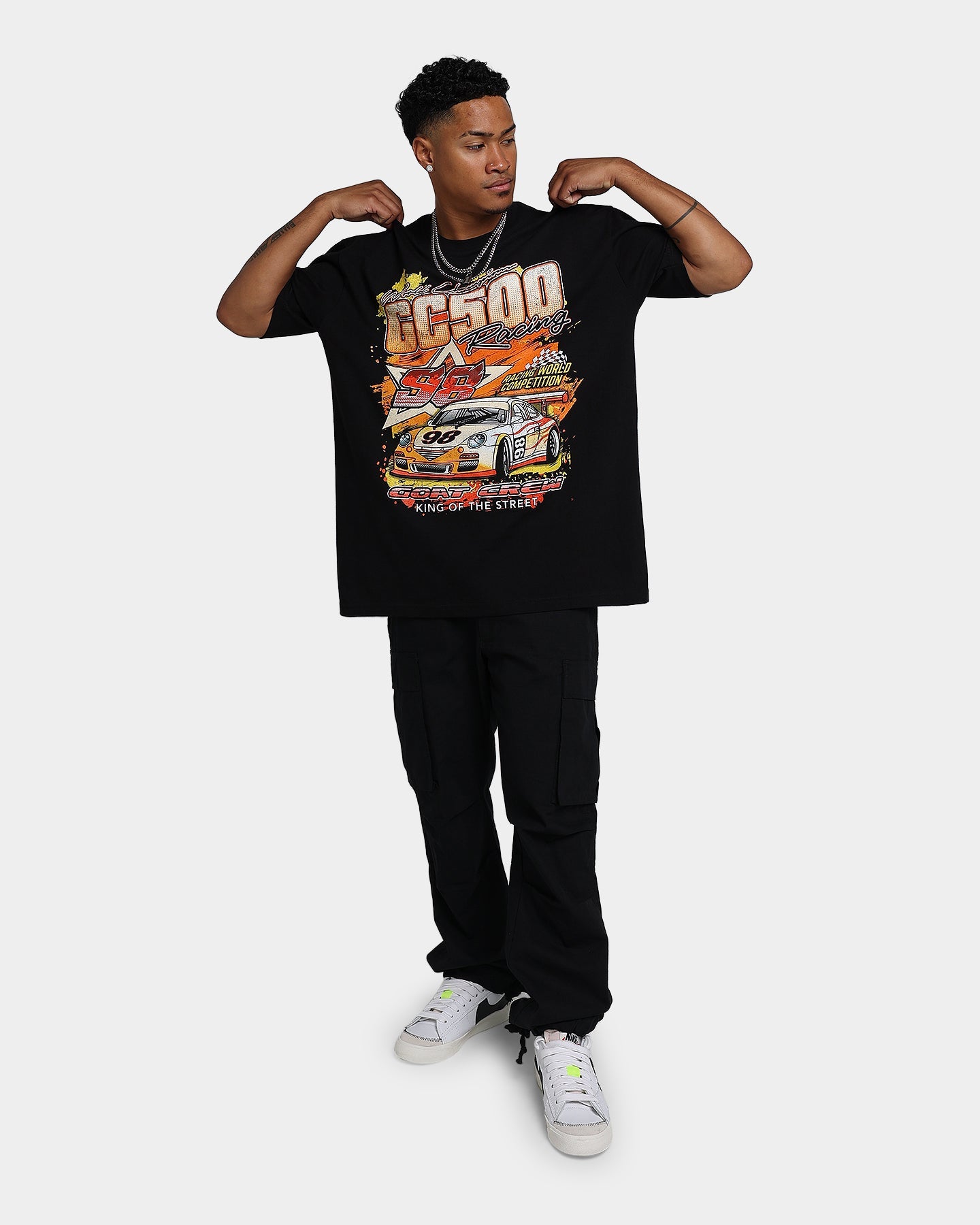 Goat Crew Racing Street King T-Shirt Black