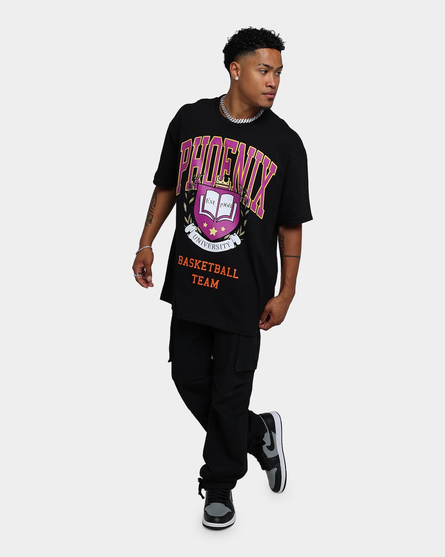 Goat Crew University Of Phoenix Basketball T-Shirt Black
