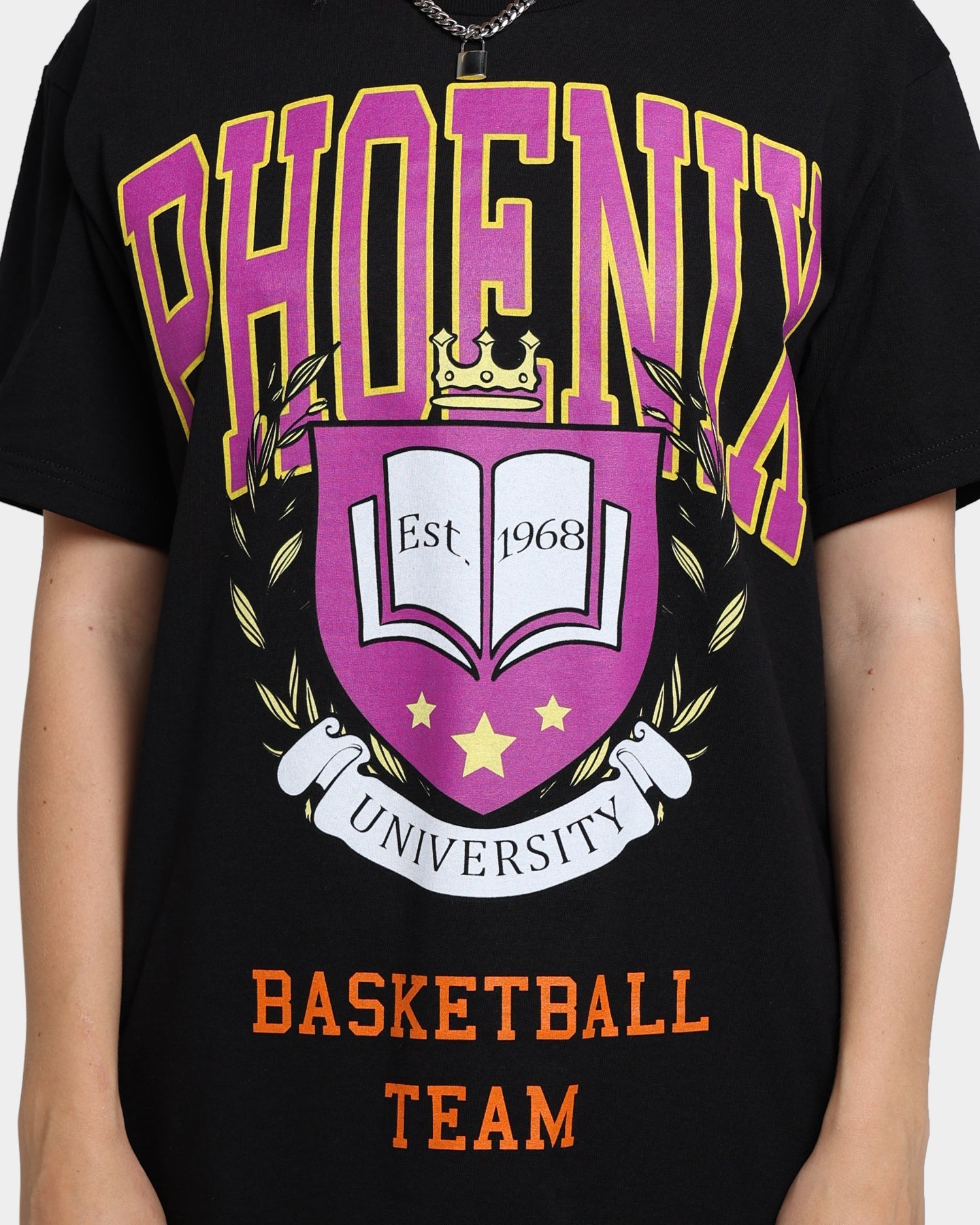 Goat Crew University Of Phoenix Basketball T-Shirt Black Style001