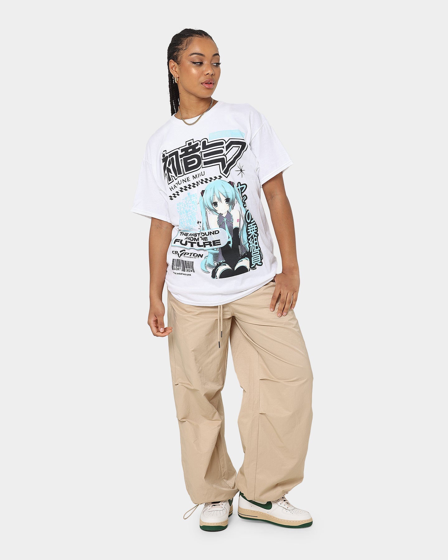 Goat Crew X Hatsune Miku Future Sound T-Shirt White Style001