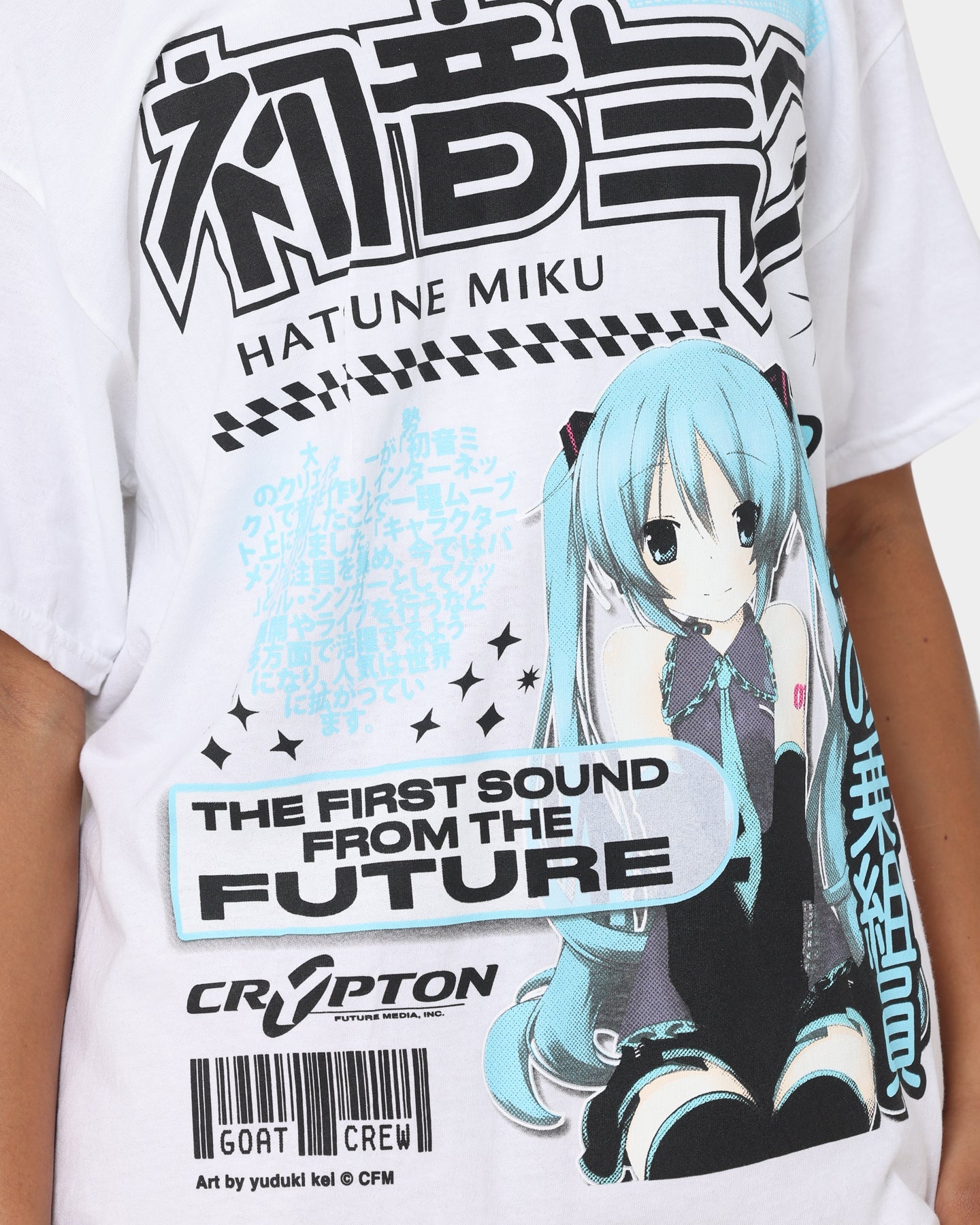 Goat Crew X Hatsune Miku Future Sound T-Shirt White Style001