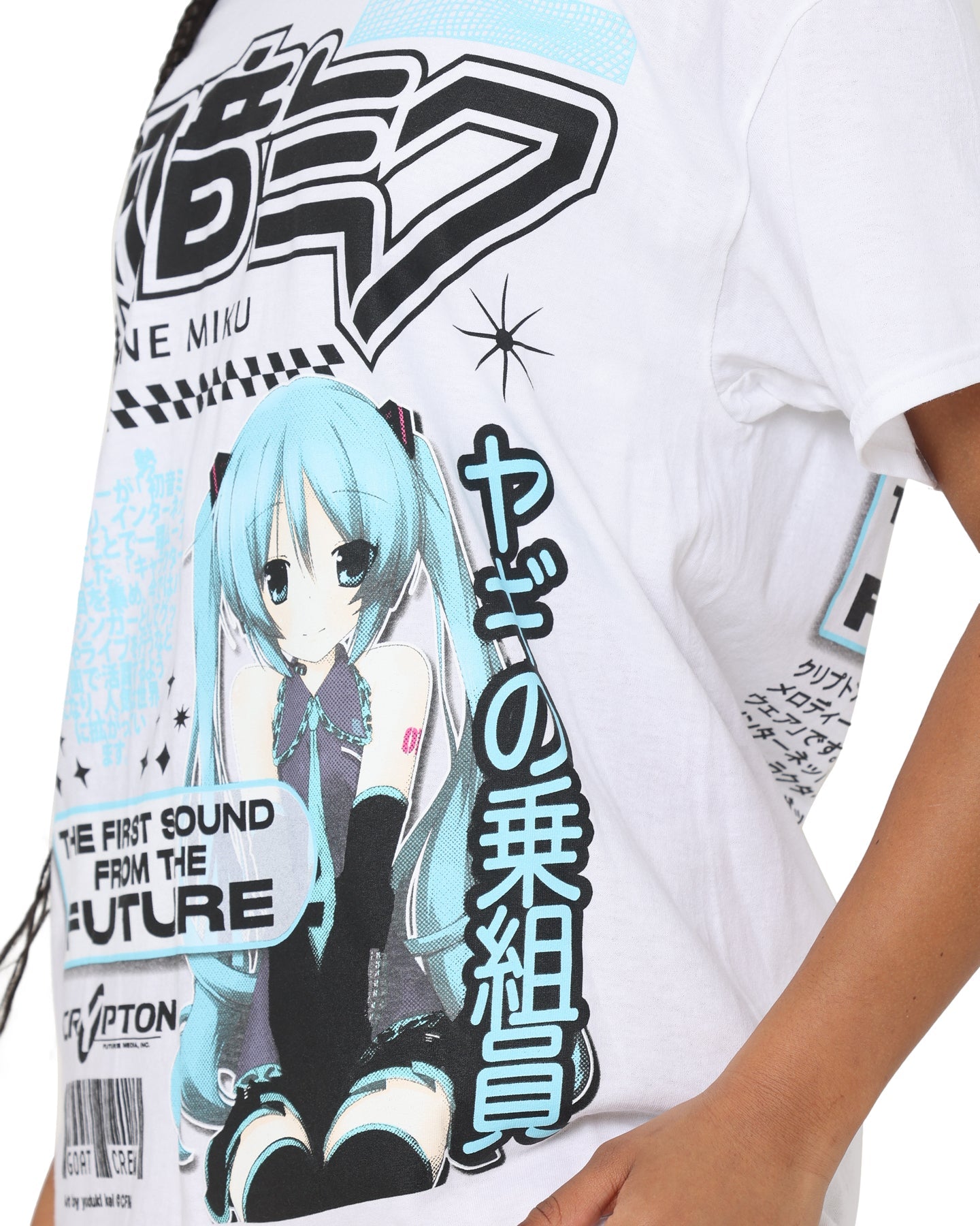 Goat Crew X Hatsune Miku Future Sound T-Shirt White Style001