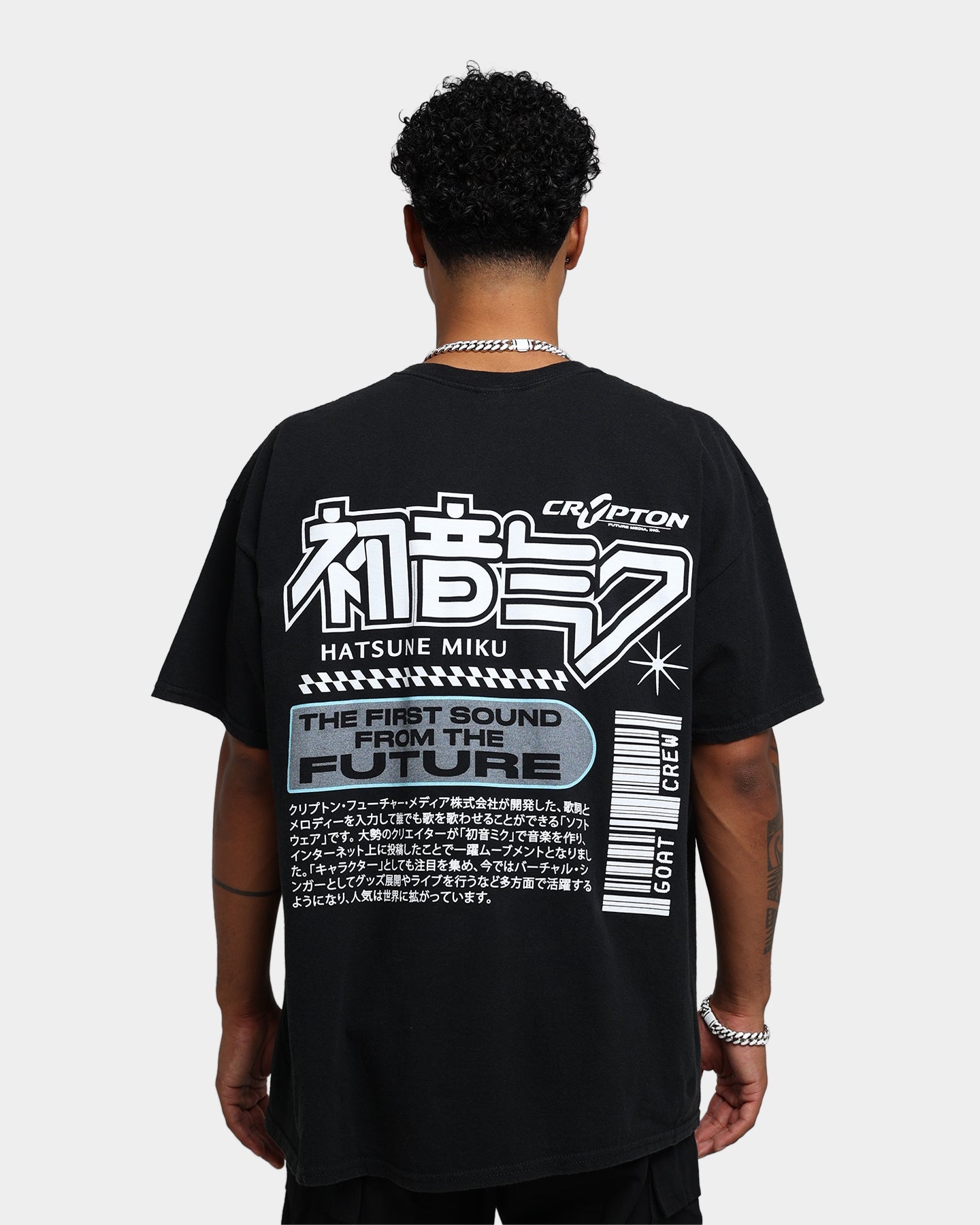 Goat Crew X Hatsune Miku Future Sound Vintage T-Shirt Washed Black