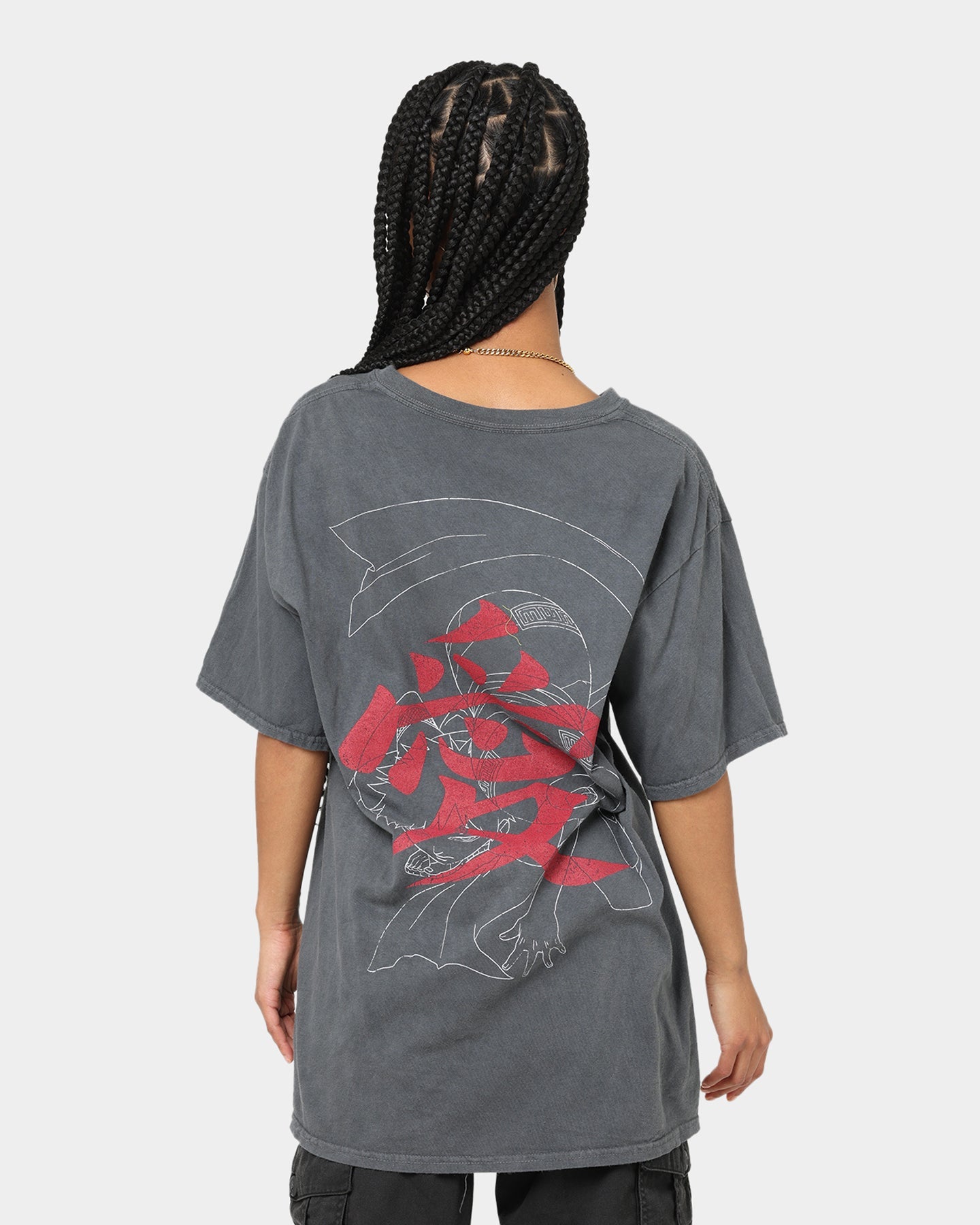 Goat Crew X Naruto Gaara CLR T-Shirt Charcoal Style001