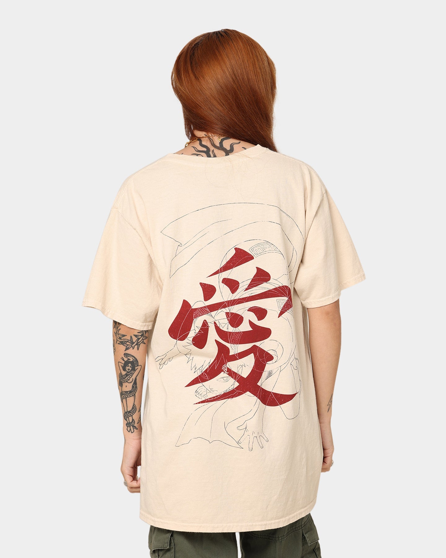 Goat Crew Goat Crew X Naruto Gaara CLR T-Shirt Stone Style001