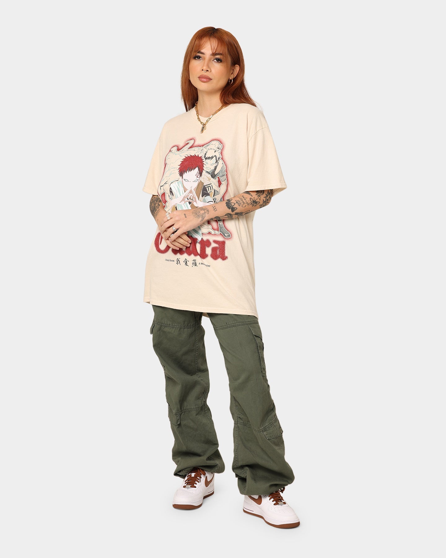 Goat Crew Goat Crew X Naruto Gaara CLR T-Shirt Stone Style001