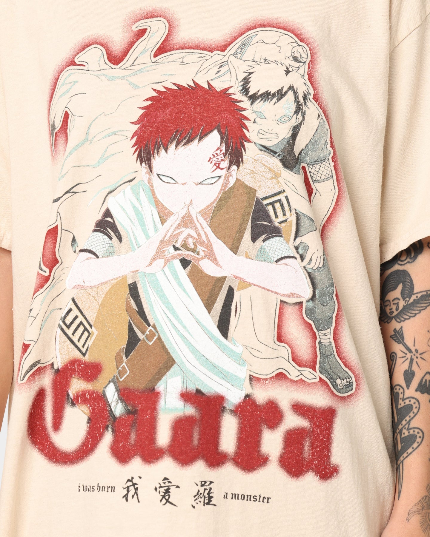 Goat Crew Goat Crew X Naruto Gaara CLR T-Shirt Stone Style001
