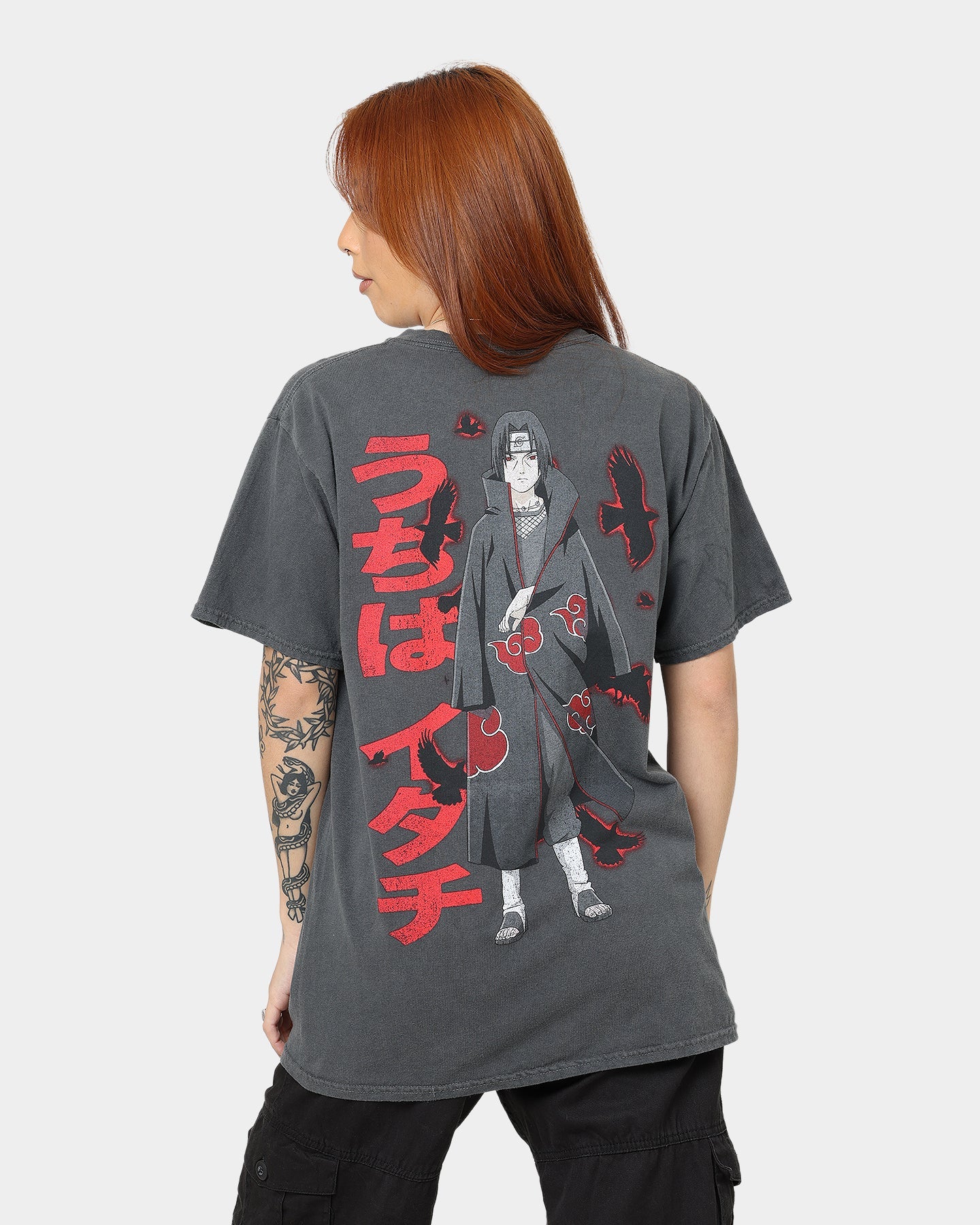 Goat Crew Goat Crew X Naruto Itachi CLR T-Shirt Charcoal Style001