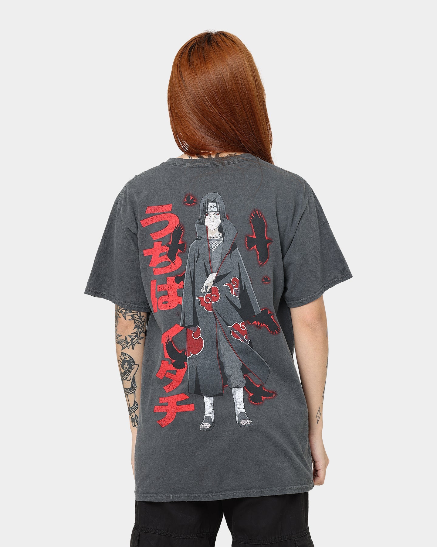 Goat Crew Goat Crew X Naruto Itachi CLR T-Shirt Charcoal Style001