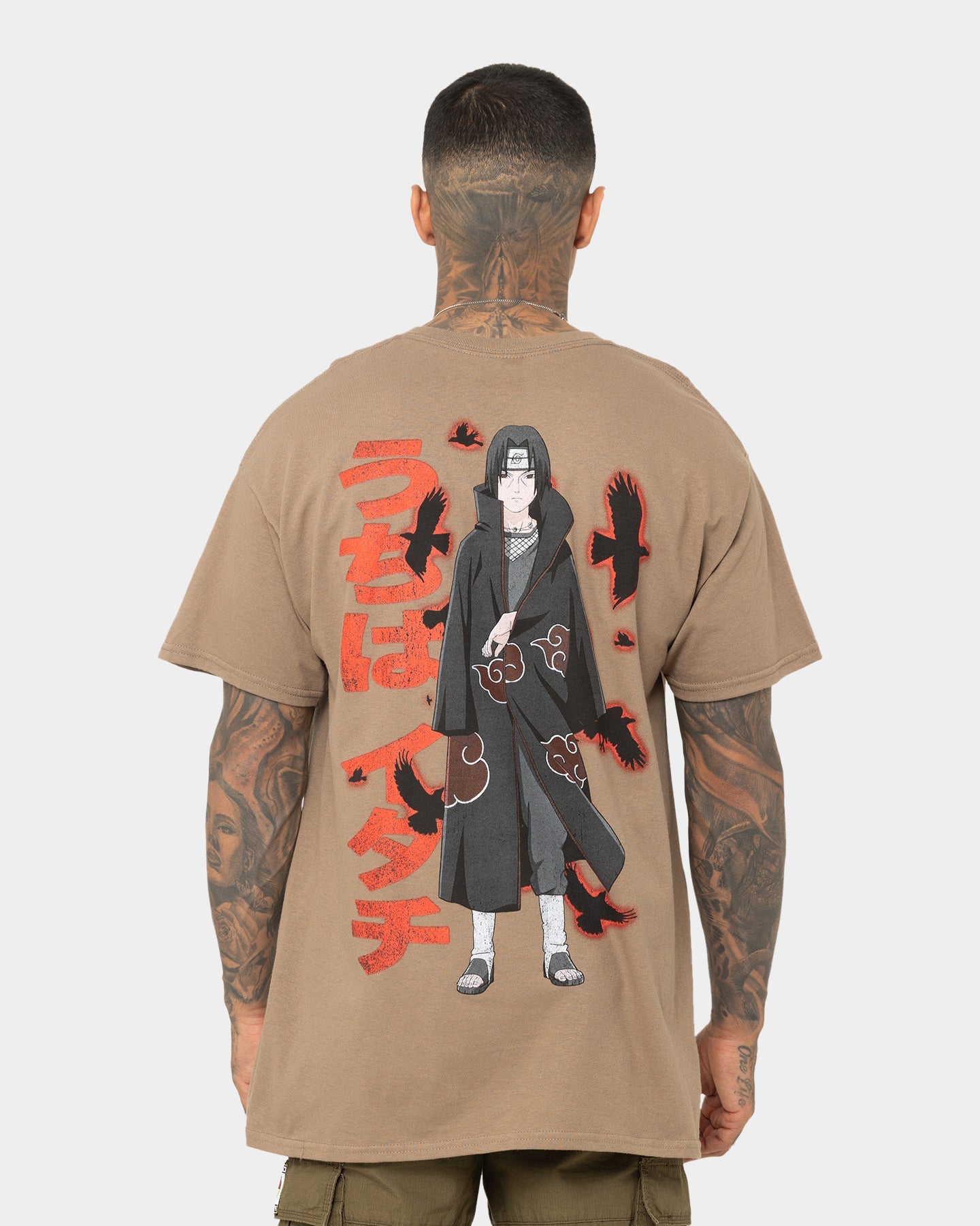 Goat Crew X Naruto Itachi CLR T-Shirt Light Brown