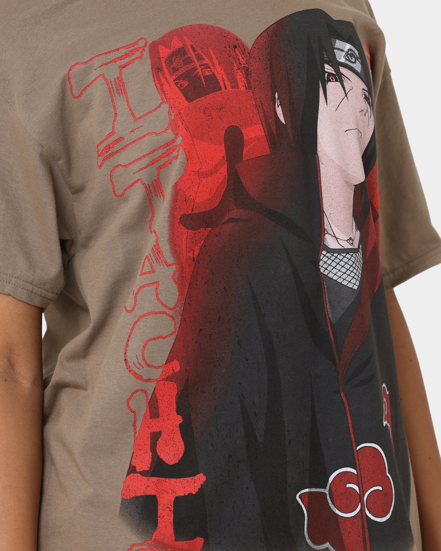 Goat Crew X Naruto Itachi CLR T-Shirt Light Brown Style001