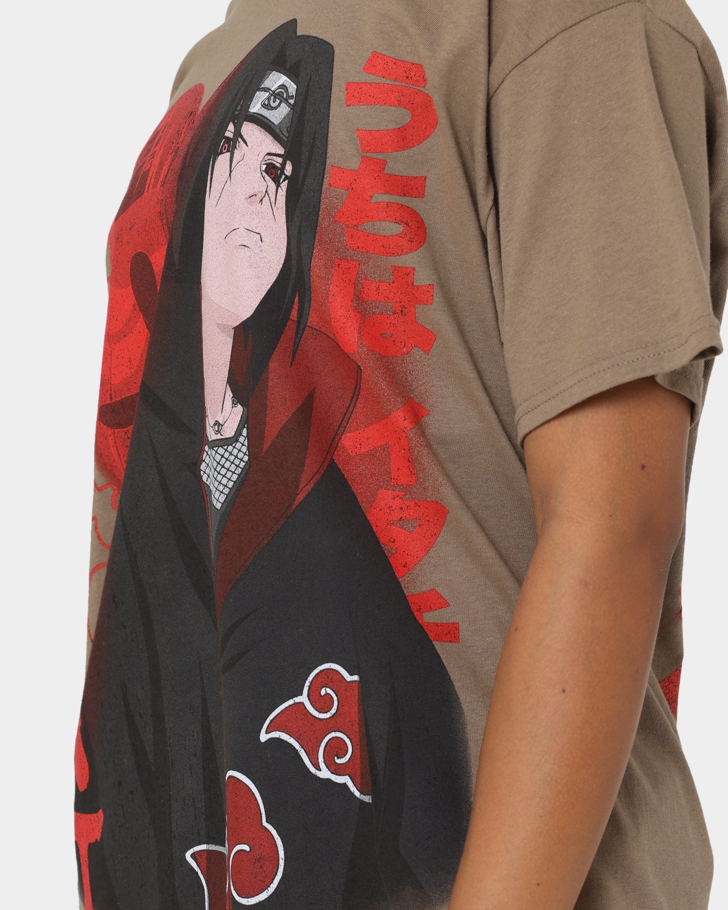 Goat Crew X Naruto Itachi CLR T-Shirt Light Brown Style001