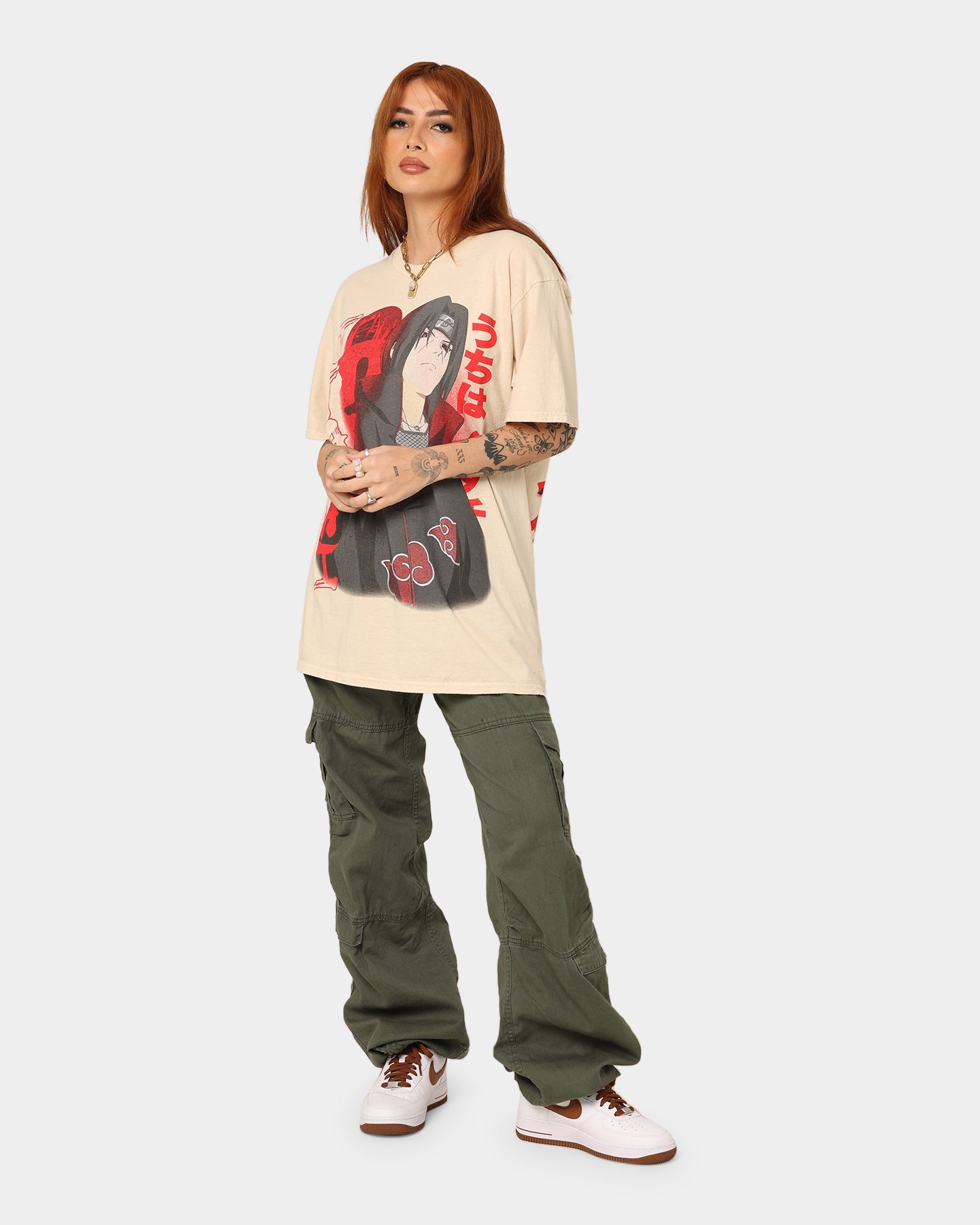 Goat Crew Goat Crew X Naruto Itachi CLR T-Shirt Stone Style001