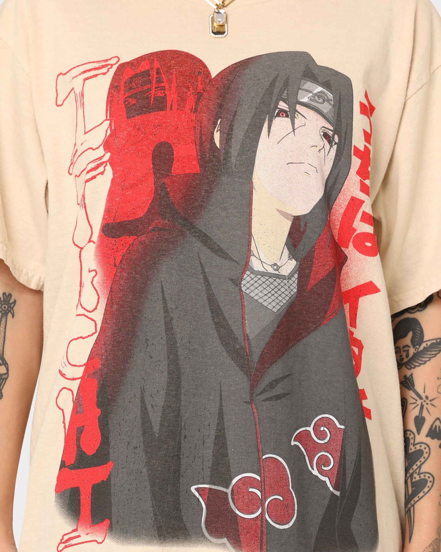 Goat Crew Goat Crew X Naruto Itachi CLR T-Shirt Stone Style001