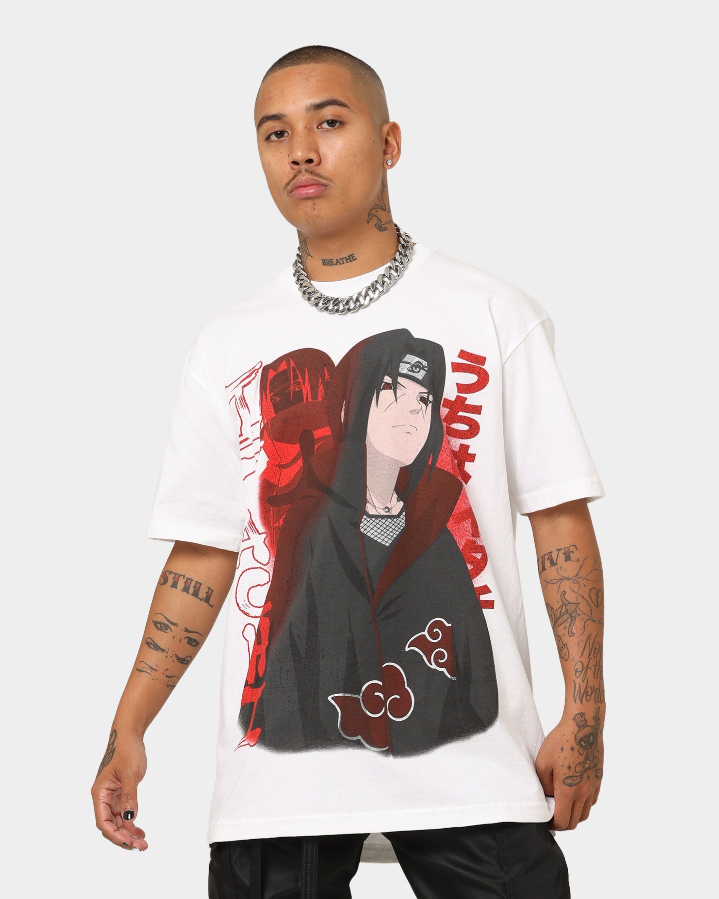 Goat Crew X Naruto Itachi CLR T-Shirt White