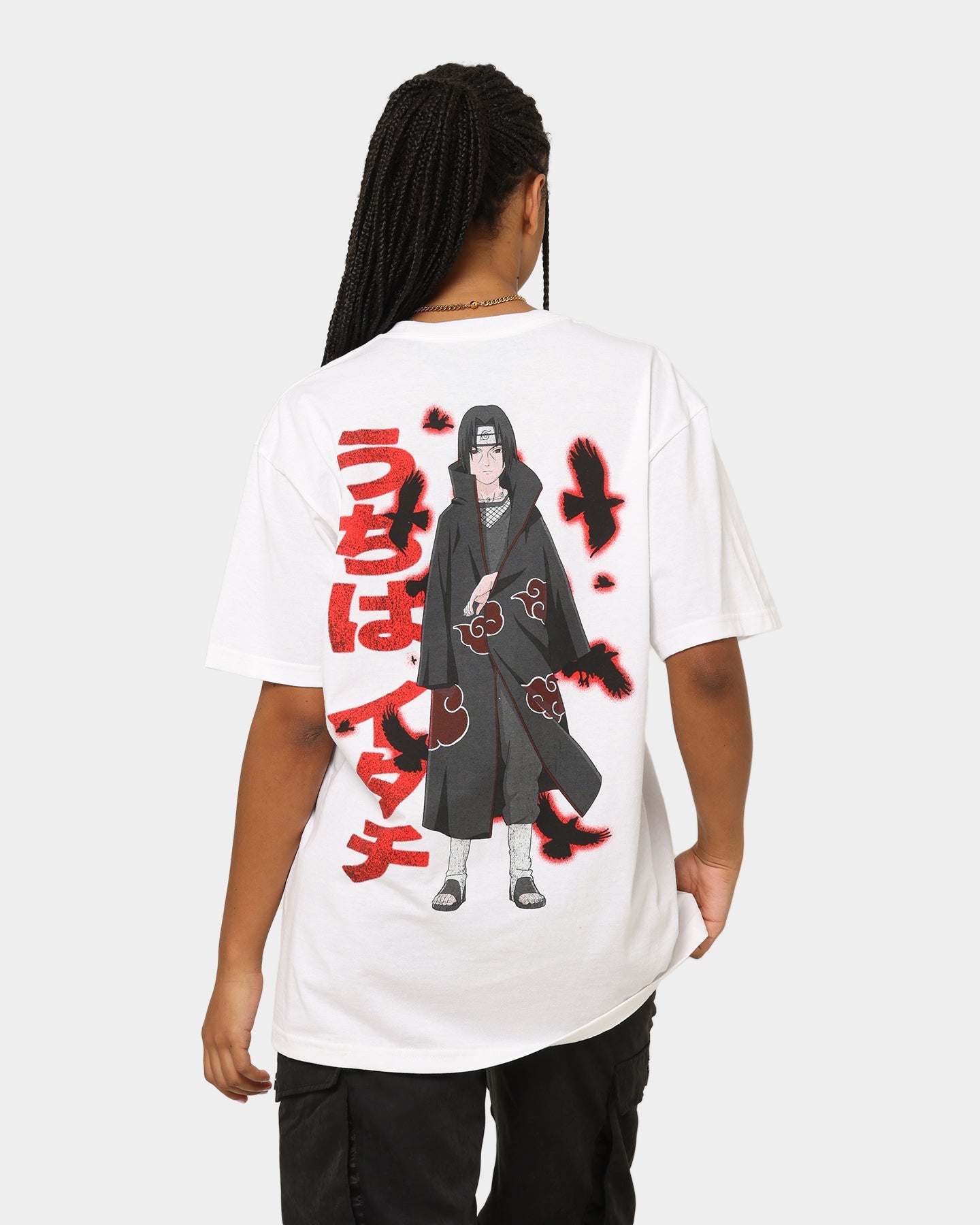 Goat Crew X Naruto Itachi CLR T-Shirt White Style001