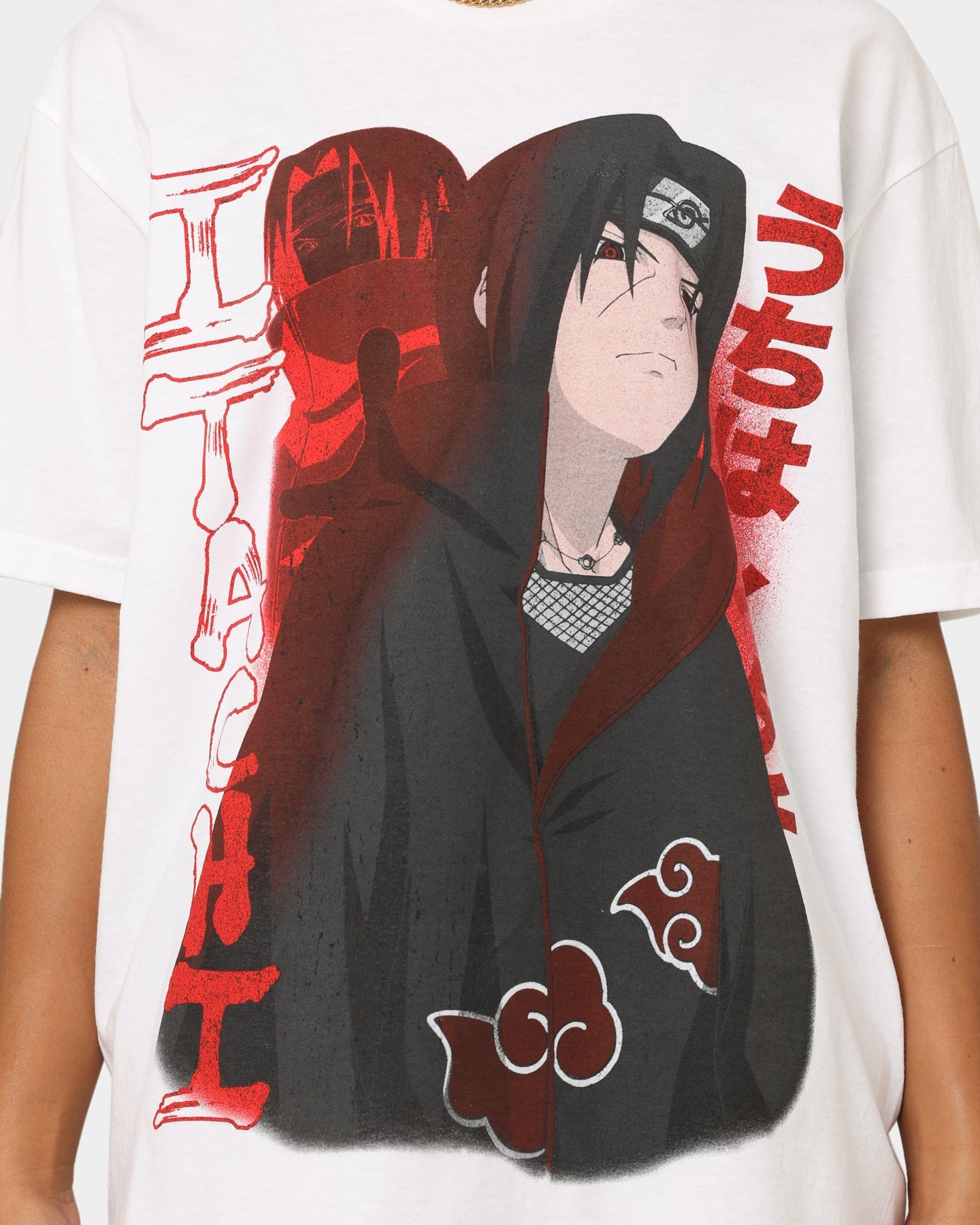 Goat Crew X Naruto Itachi CLR T-Shirt White Style001