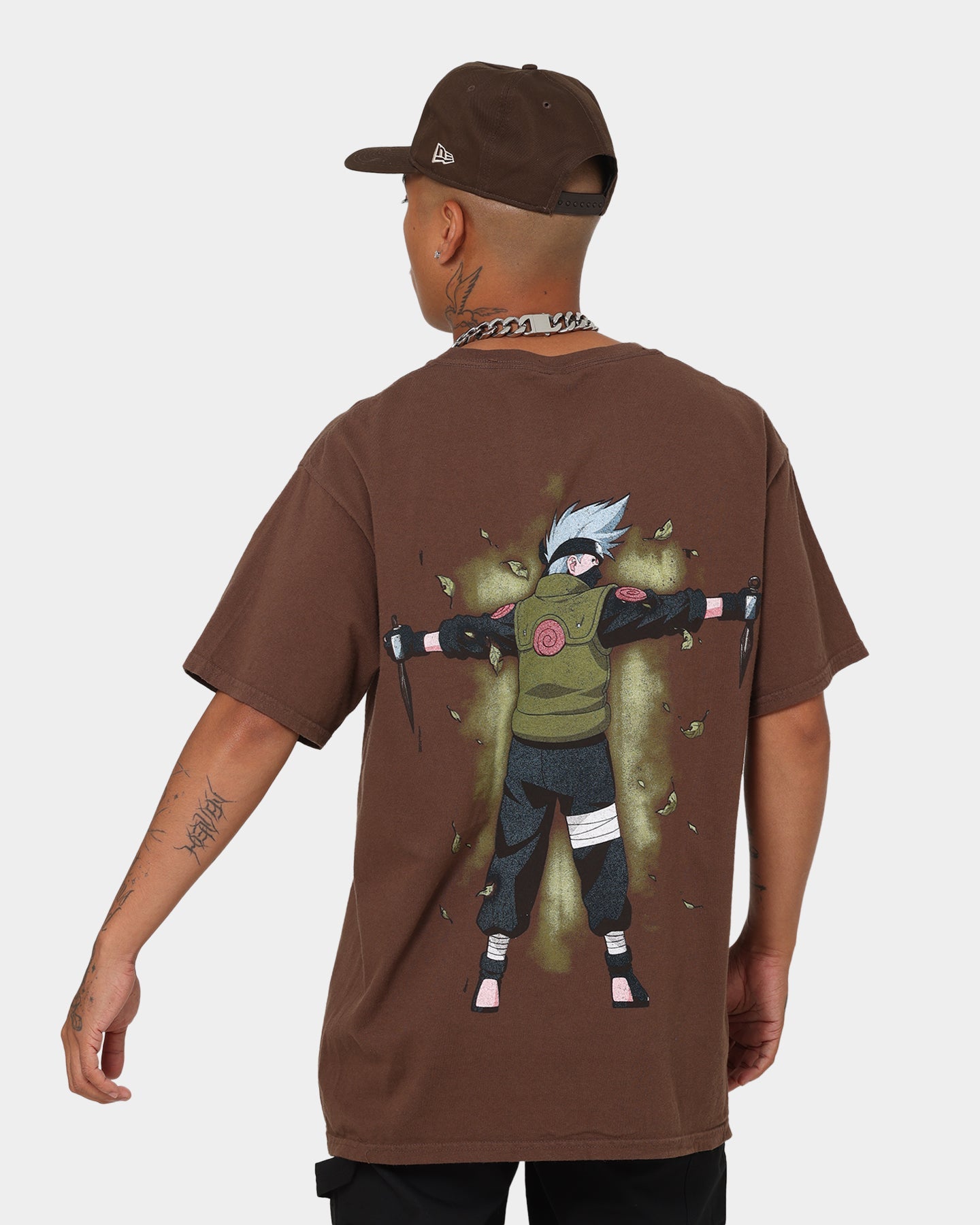 Goat Crew X Naruto Kakashi CLR T-Shirt Brown