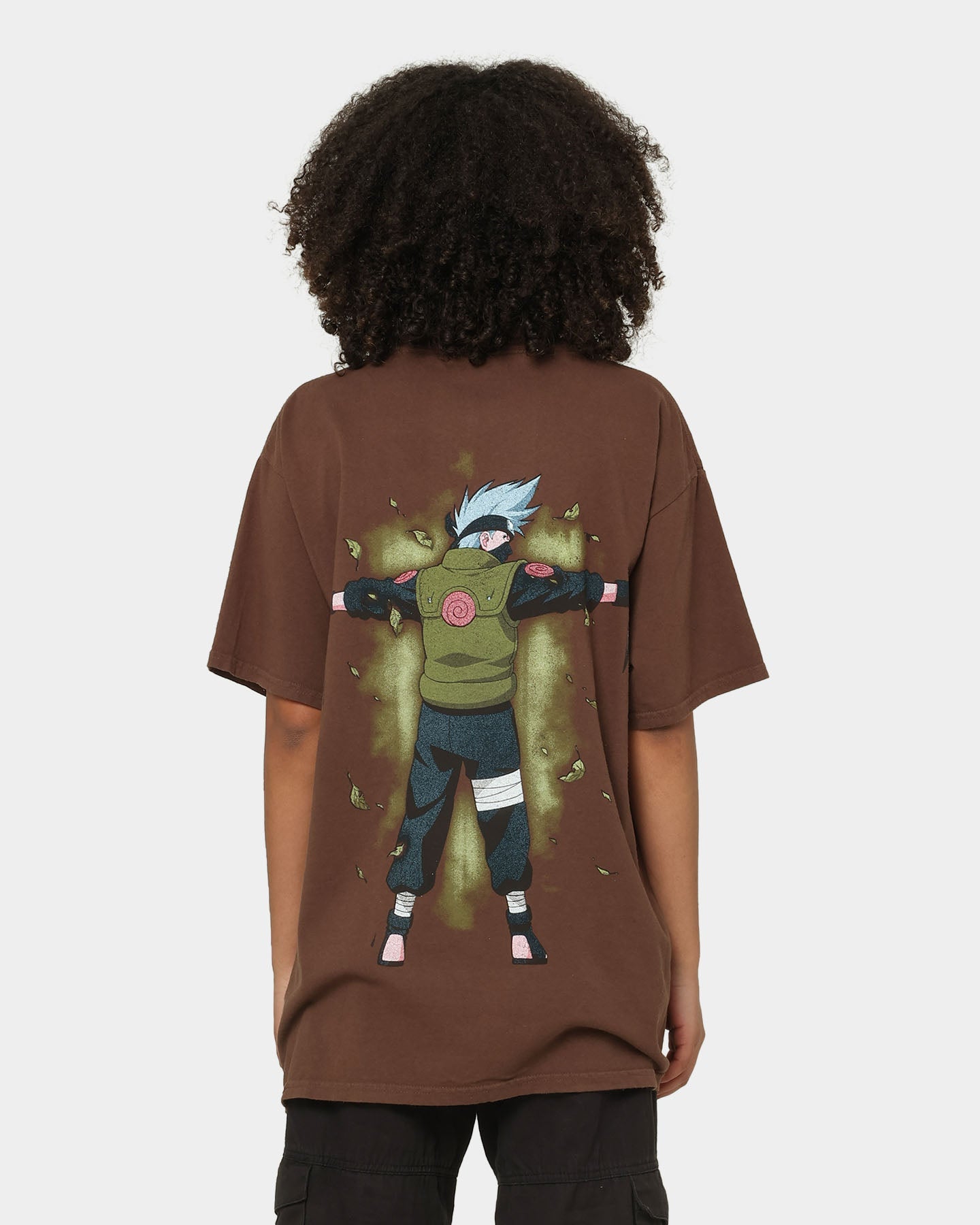 Goat Crew X Naruto Kakashi CLR T-Shirt Brown Style001