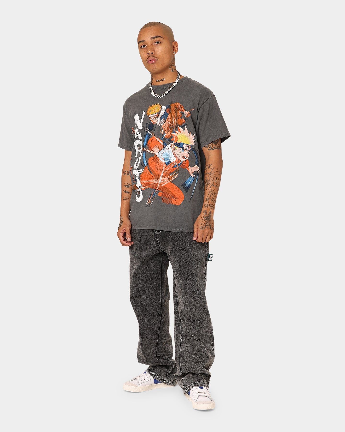 Goat Crew Goat Crew X Naruto Naruto CLR Vintage T-Shirt Charcoal